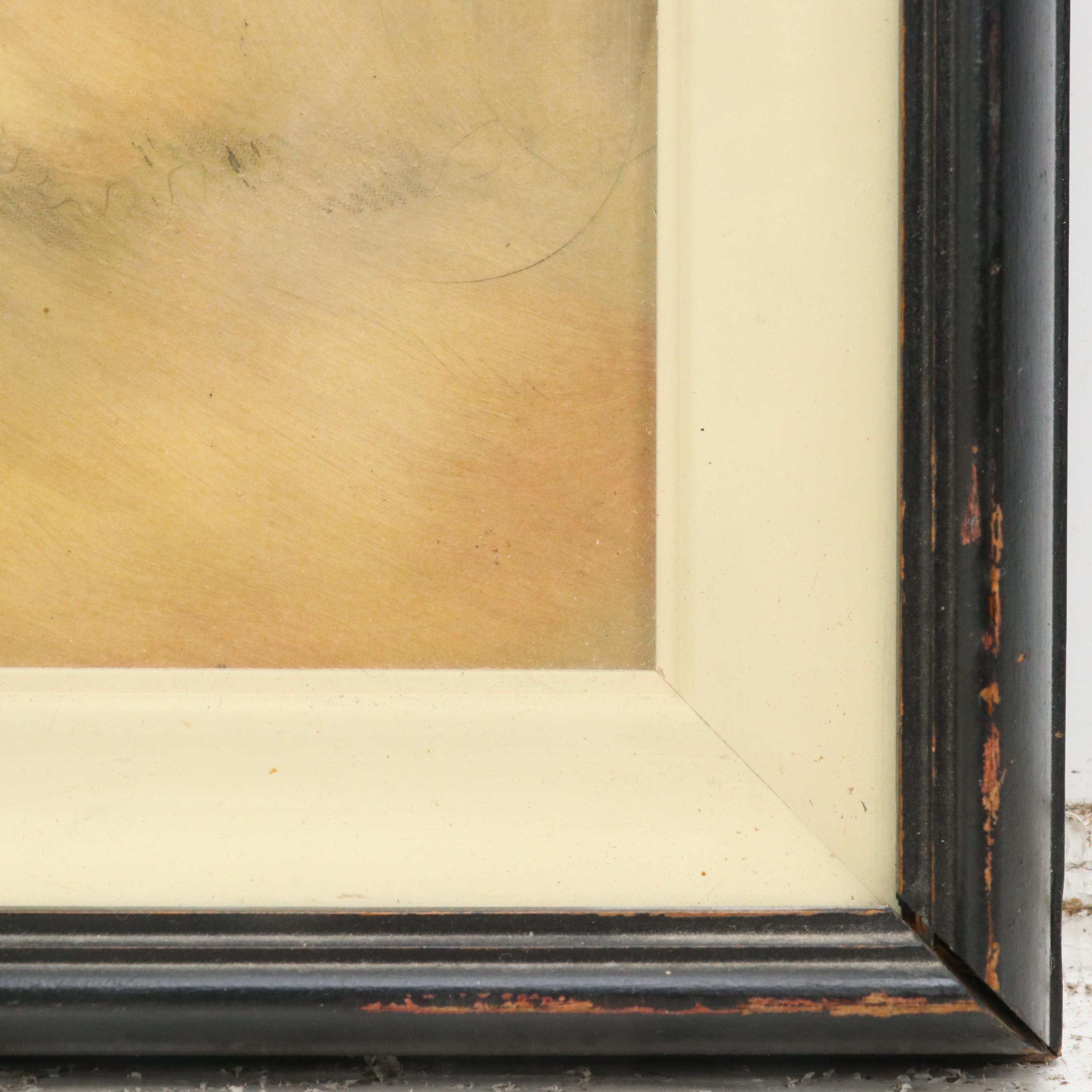 Louis Icart Hand-Colored and Lacquered Etching "Les Orchidées," 1937