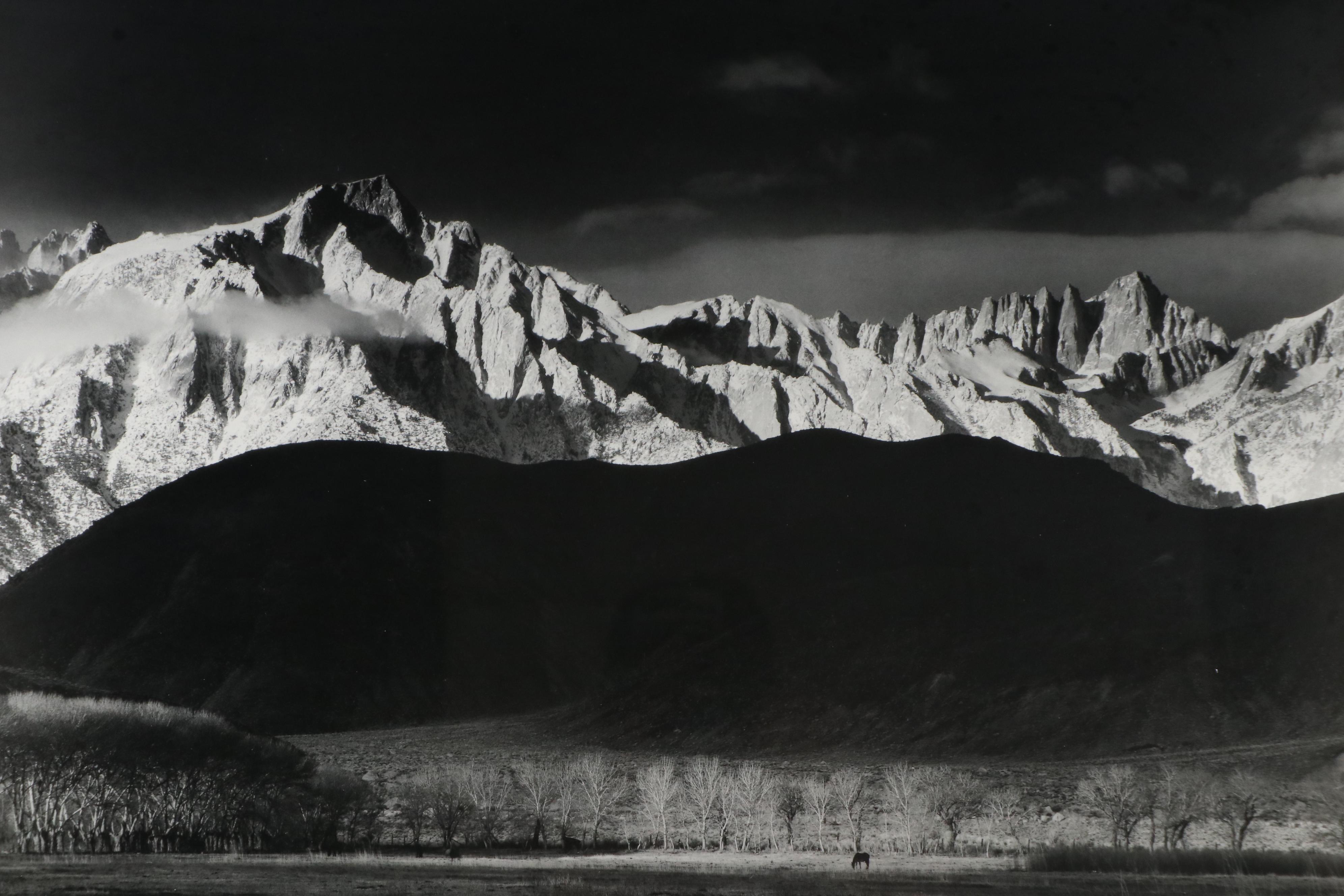Offset Lithograph After Ansel Adams "Winter Sunrise, Sierra Nevada," 1993