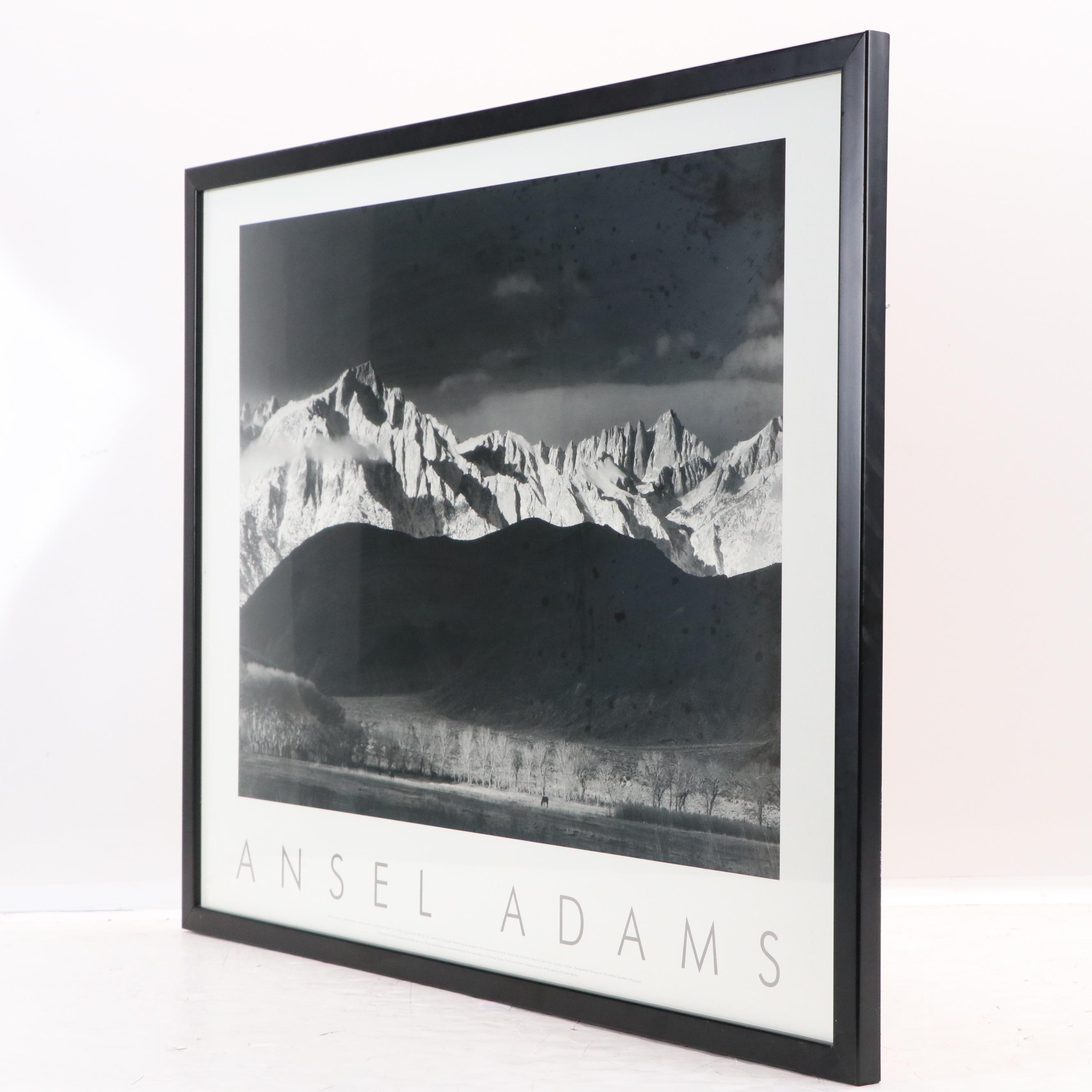 Offset Lithograph After Ansel Adams "Winter Sunrise, Sierra Nevada," 1993