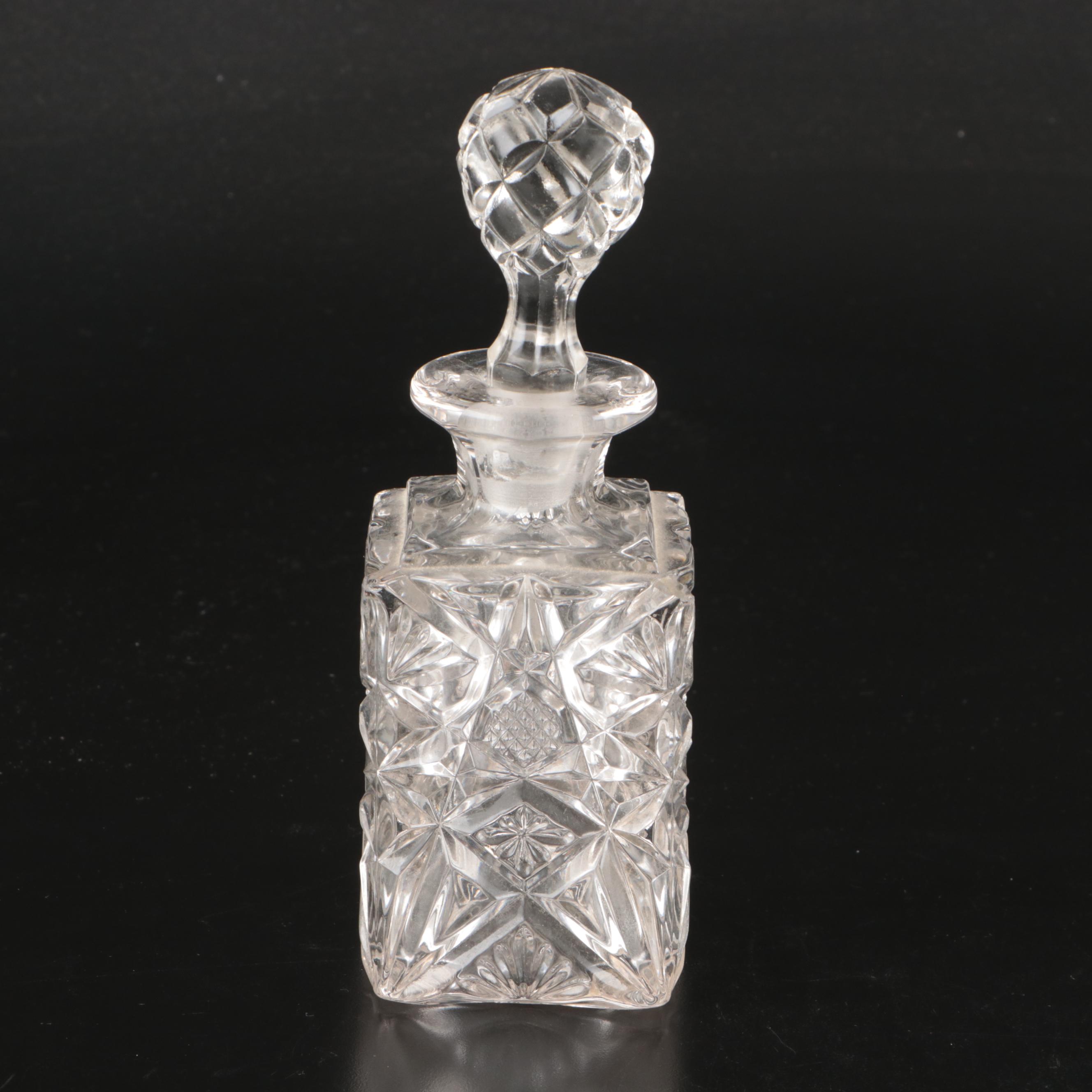 American Brilliant Style Cut Glass Perfume Bottles with Other Decanter