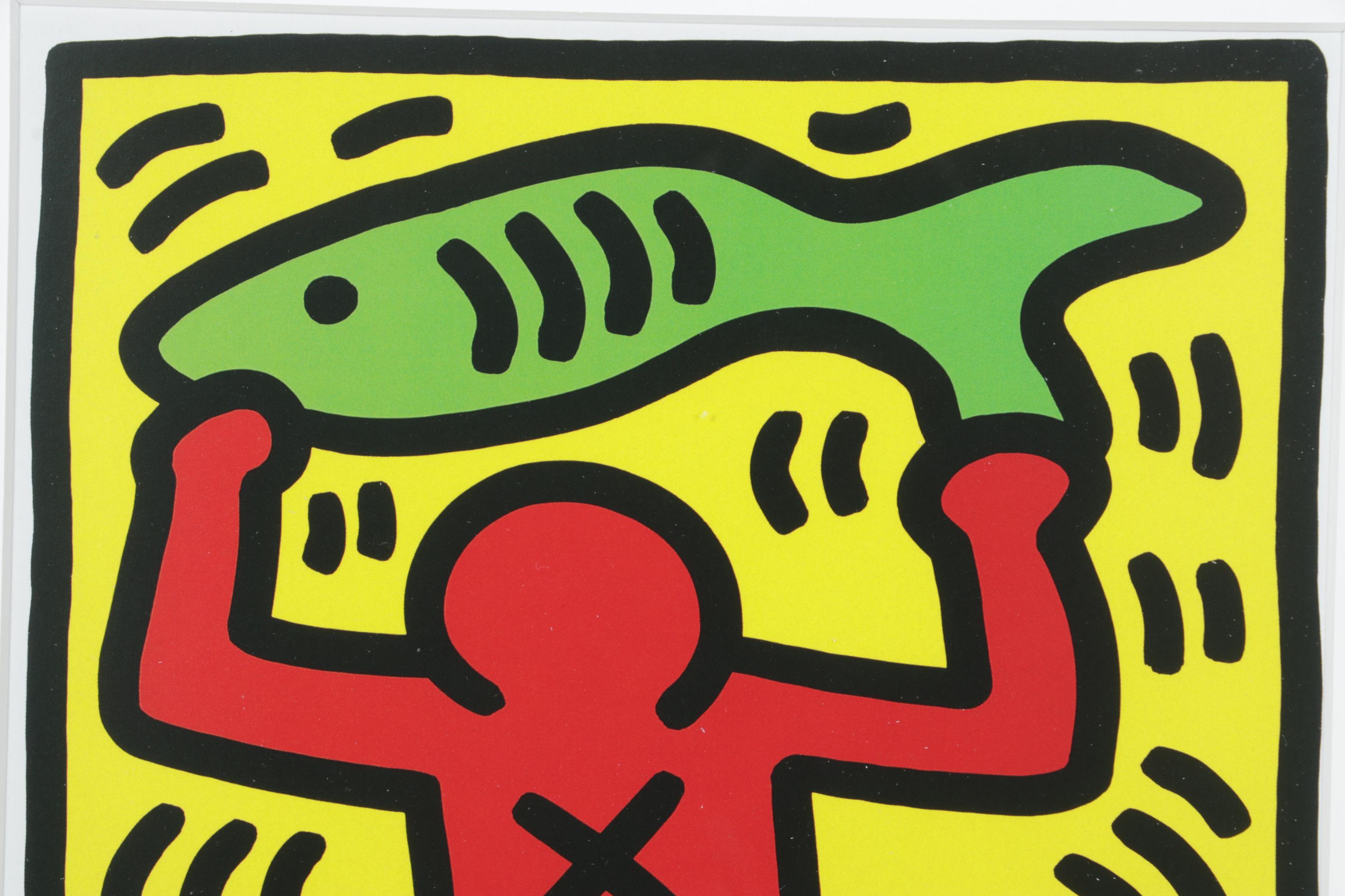 Offset Lithograph after Keith Haring Stedelijk Museum Exhibition Poster