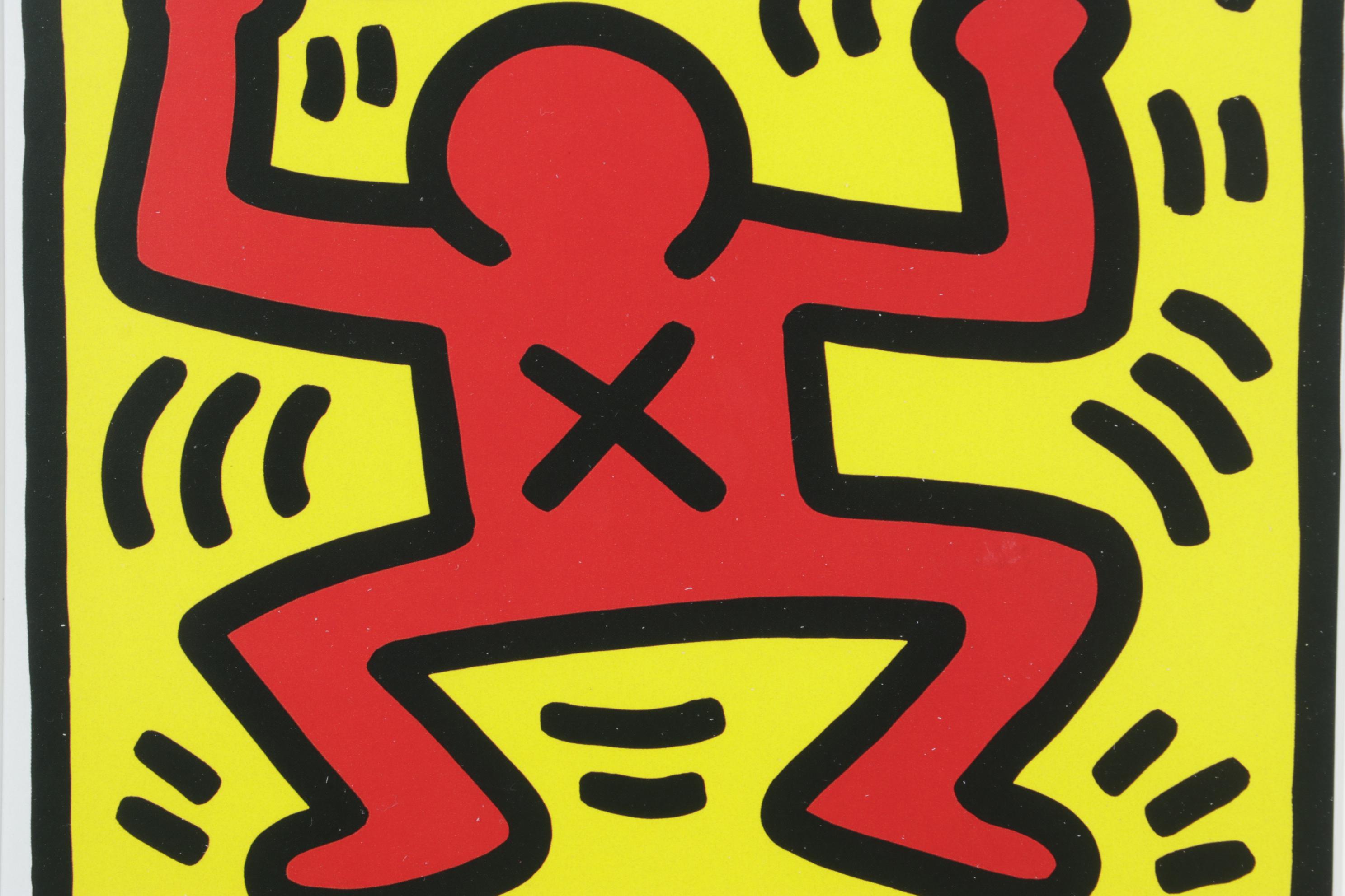 Offset Lithograph after Keith Haring Stedelijk Museum Exhibition Poster