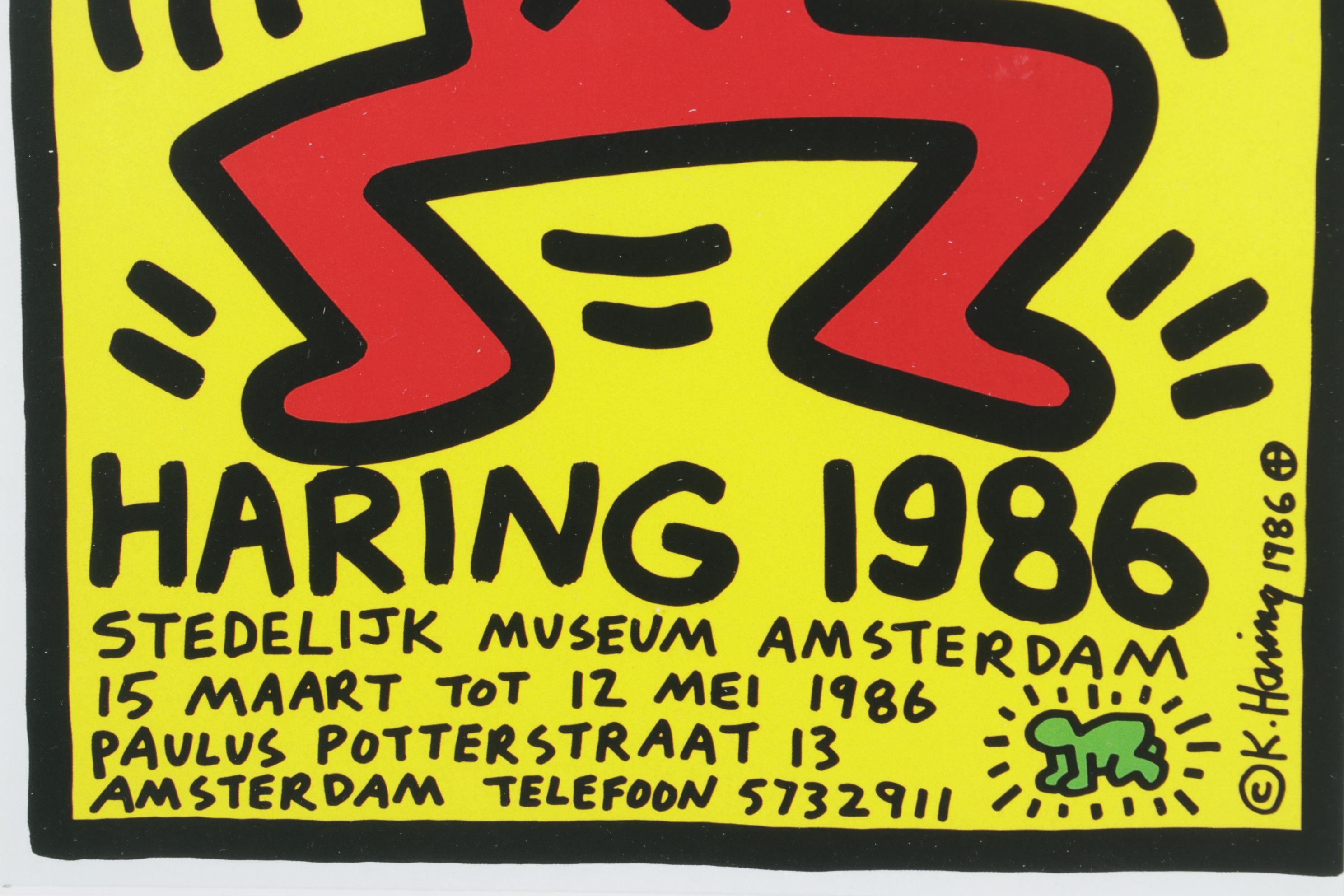 Offset Lithograph after Keith Haring Stedelijk Museum Exhibition Poster