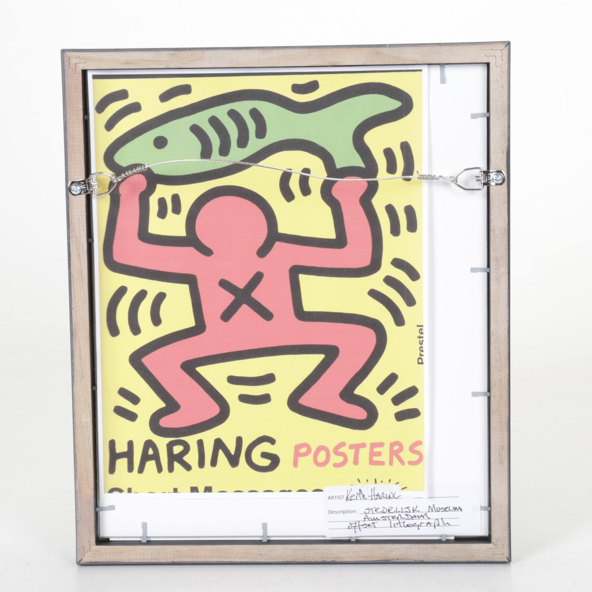 Offset Lithograph after Keith Haring Stedelijk Museum Exhibition Poster