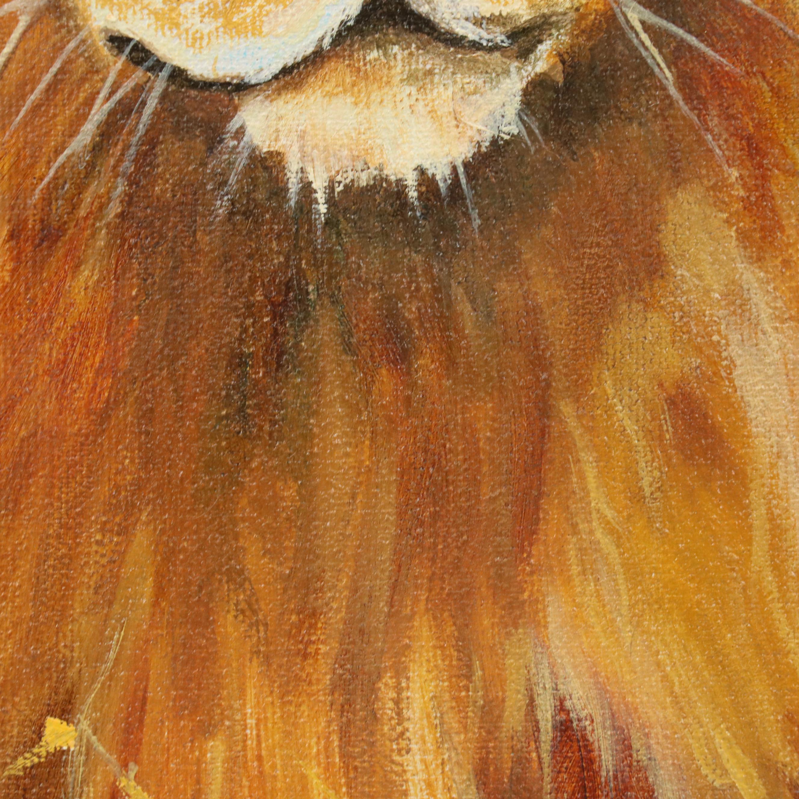 Acrylic Painting of Lion "Still the King"