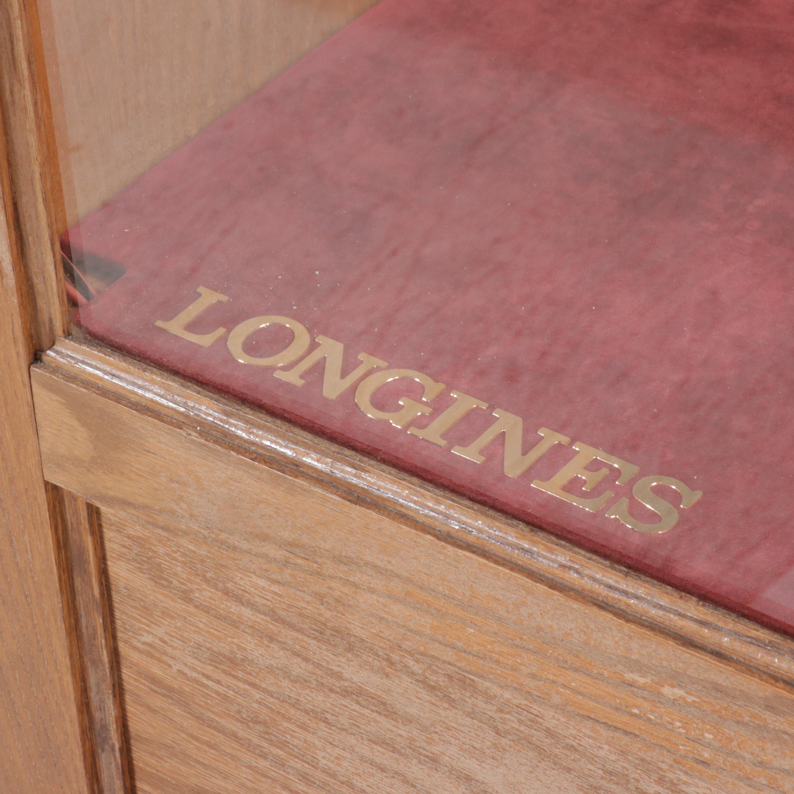 Mid Century Modern Style Oak Glass Front Display Case, Mid to Late 20th Century