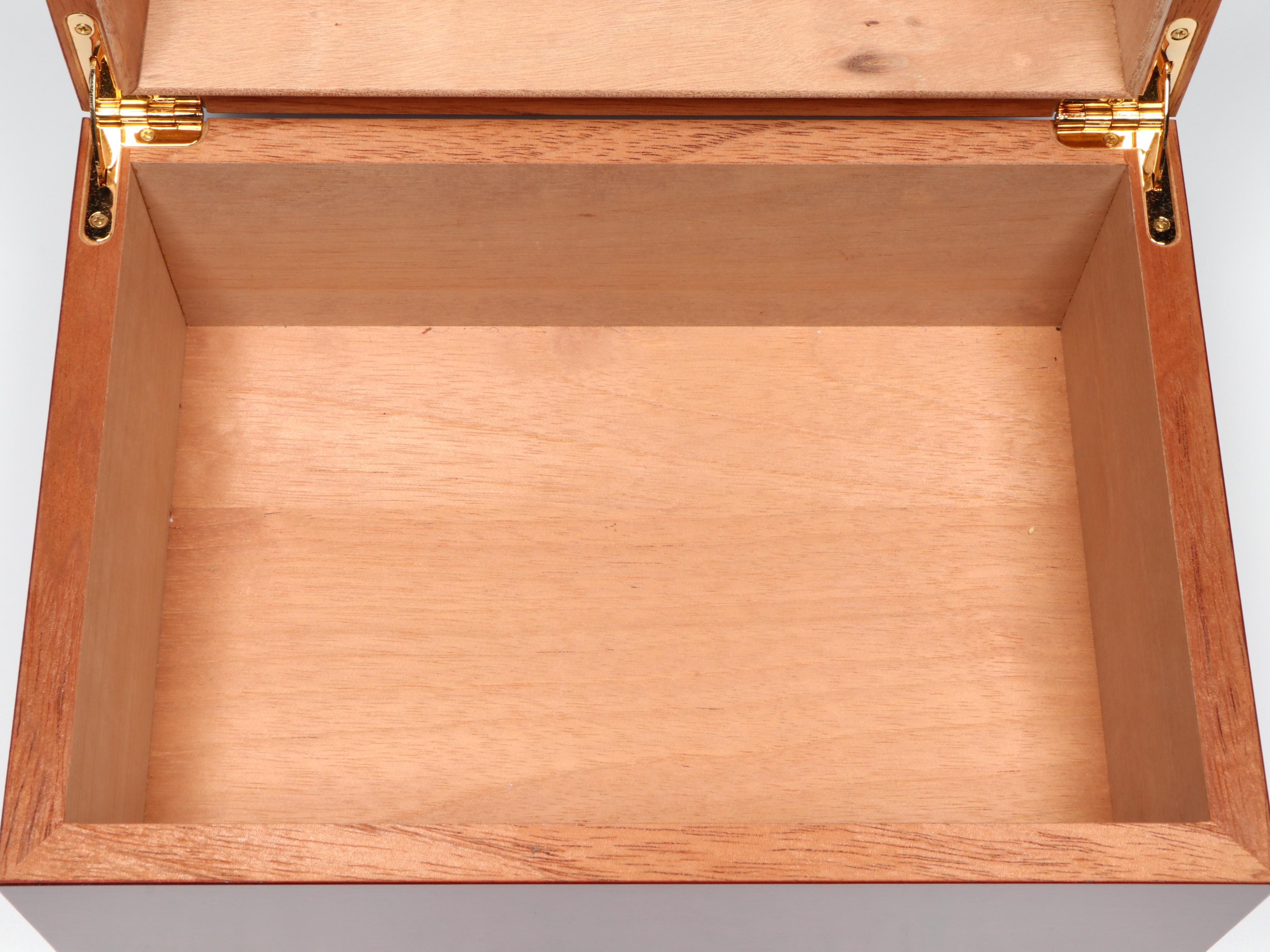 Cherry Finished Wooden Cigar Humidor