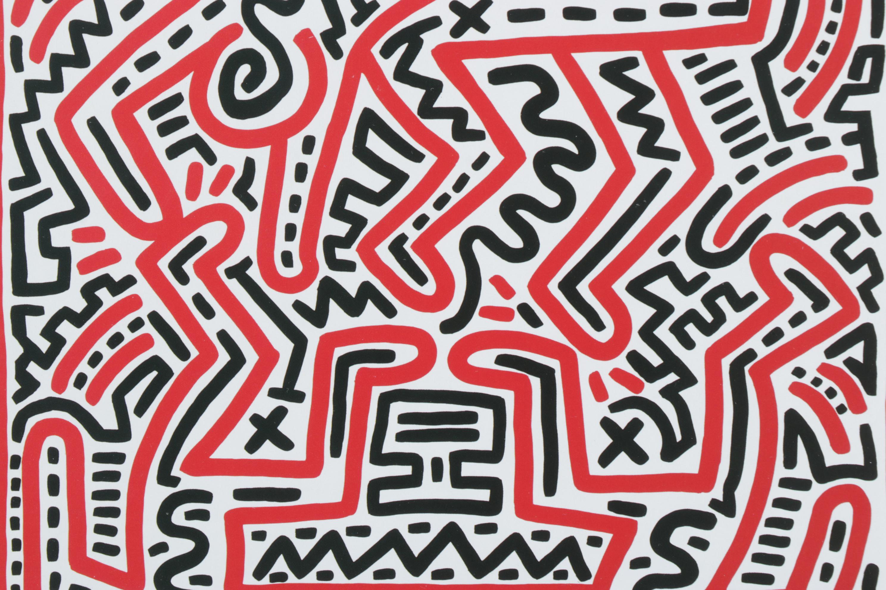Offset Lithograph After Keith Haring at Fun Gallery Poster