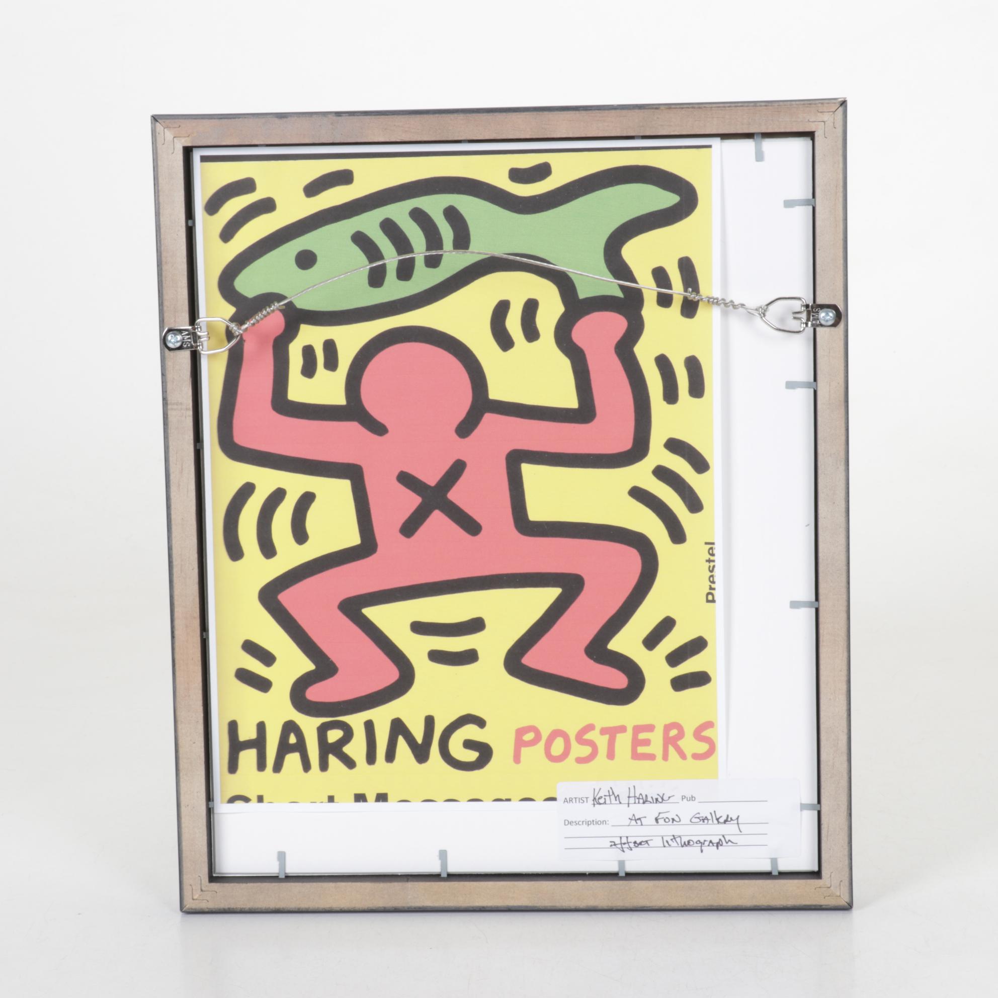 Offset Lithograph After Keith Haring at Fun Gallery Poster