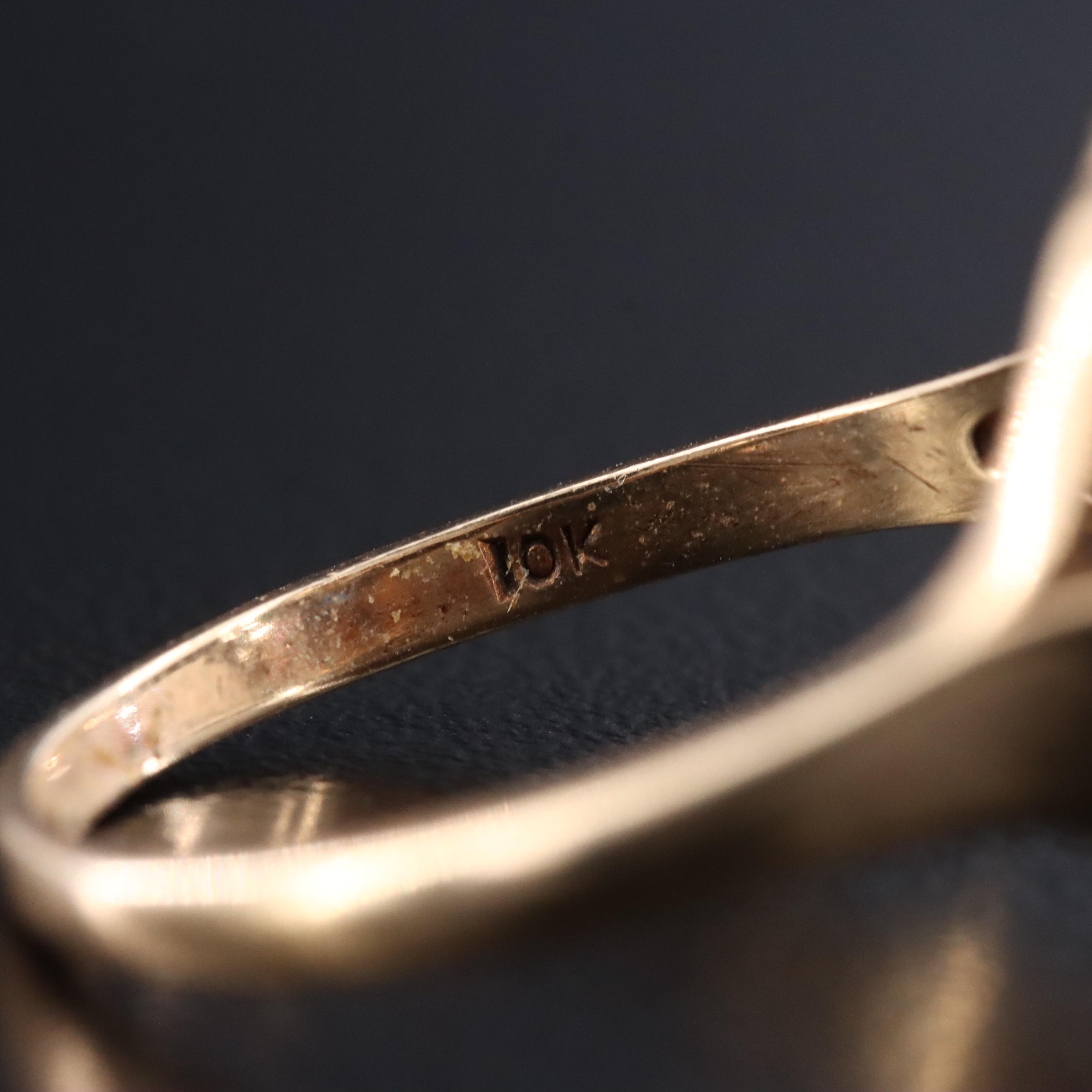 10K Rose Gold Order of the Eastern Star Ring