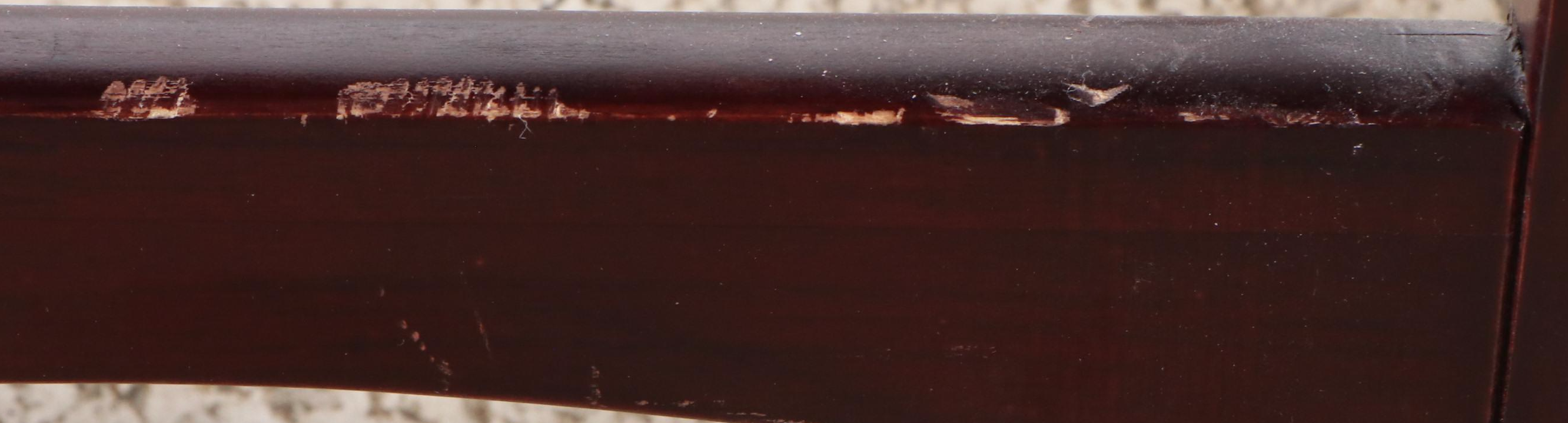 Mahogany Finish Wood Step Stool