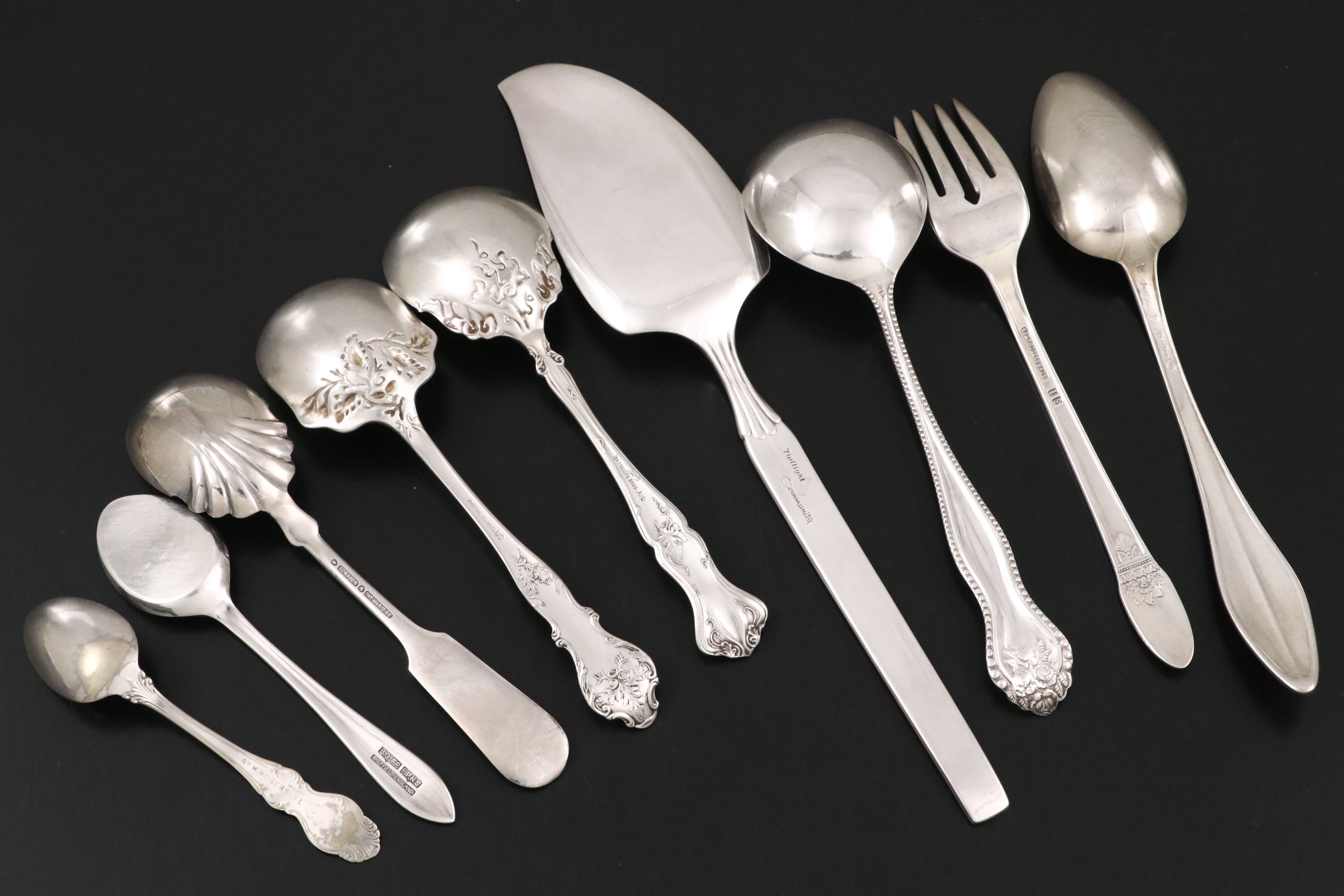 Vintage Presentation Plates with Other Silver Plate Tableware