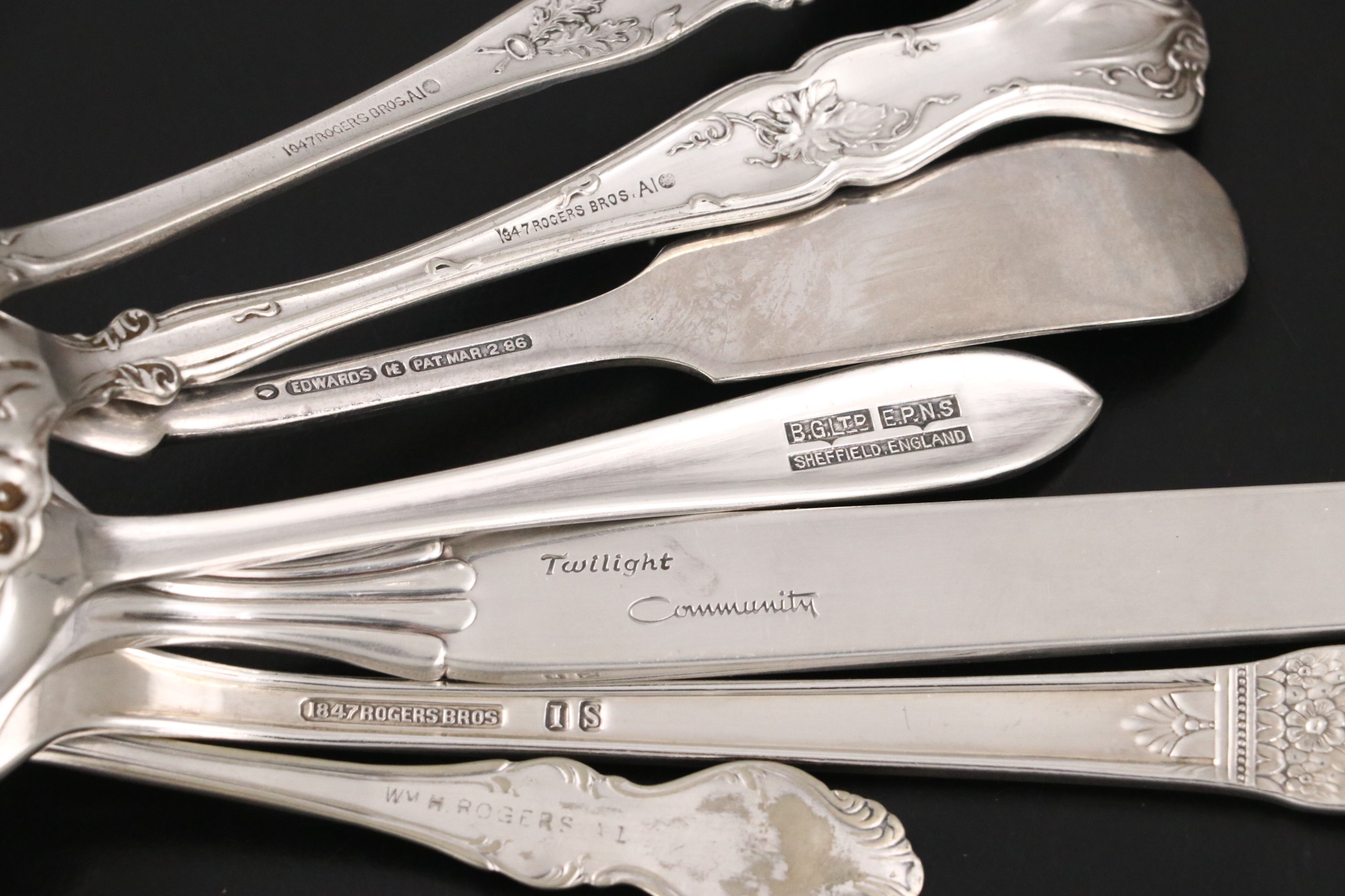 Vintage Presentation Plates with Other Silver Plate Tableware