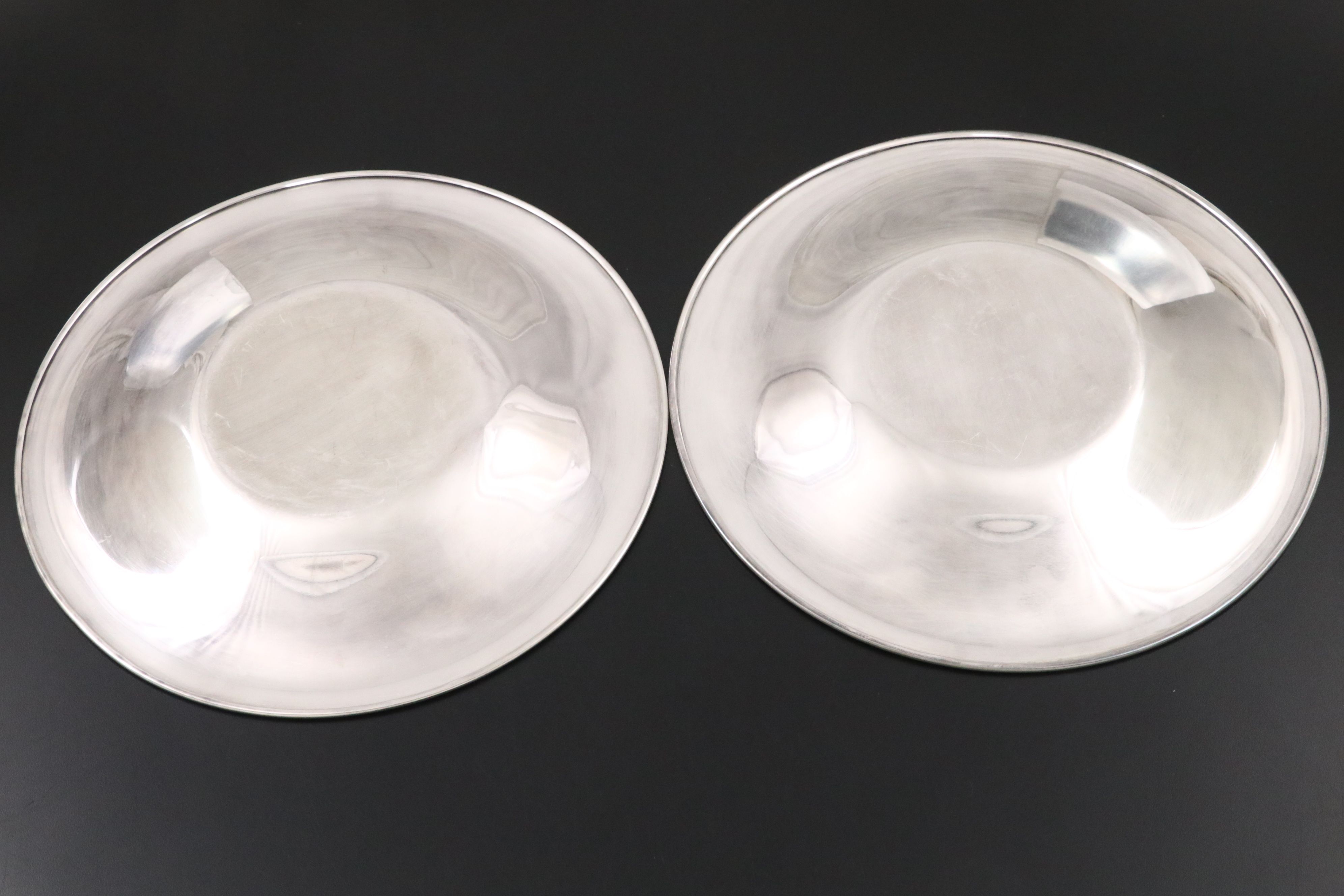 Vintage Presentation Plates with Other Silver Plate Tableware