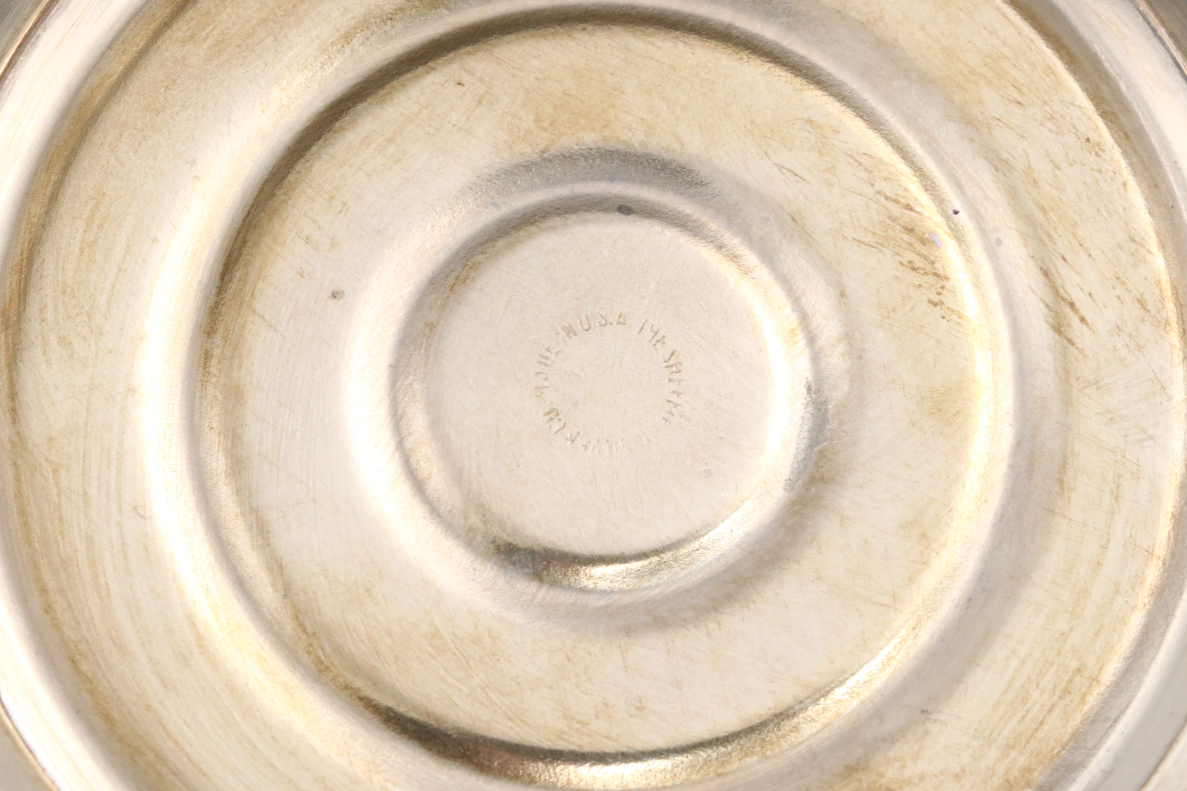 Vintage Presentation Plates with Other Silver Plate Tableware