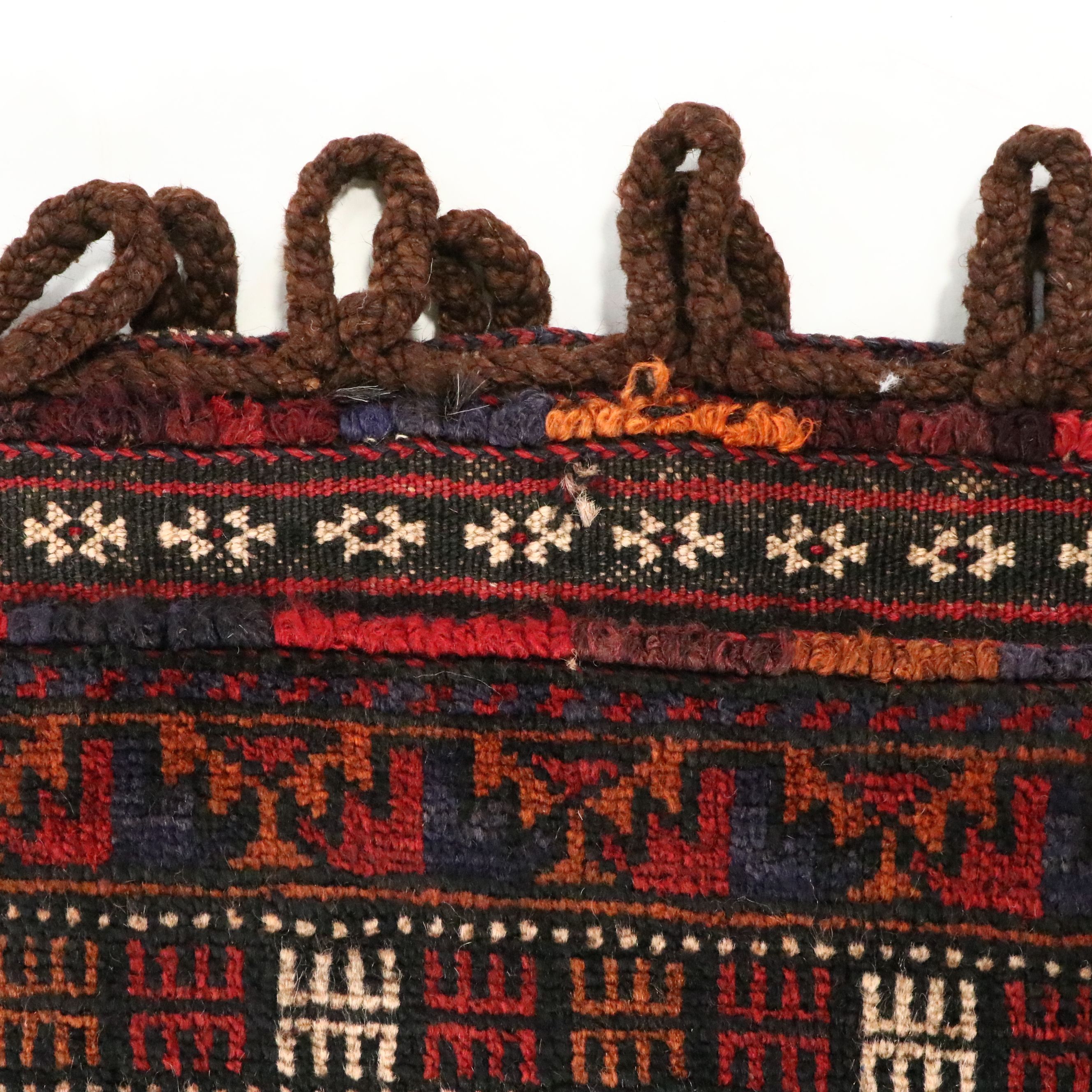 Hand-Knotted Afghan Baluch Balisht Bag Pillow Cover