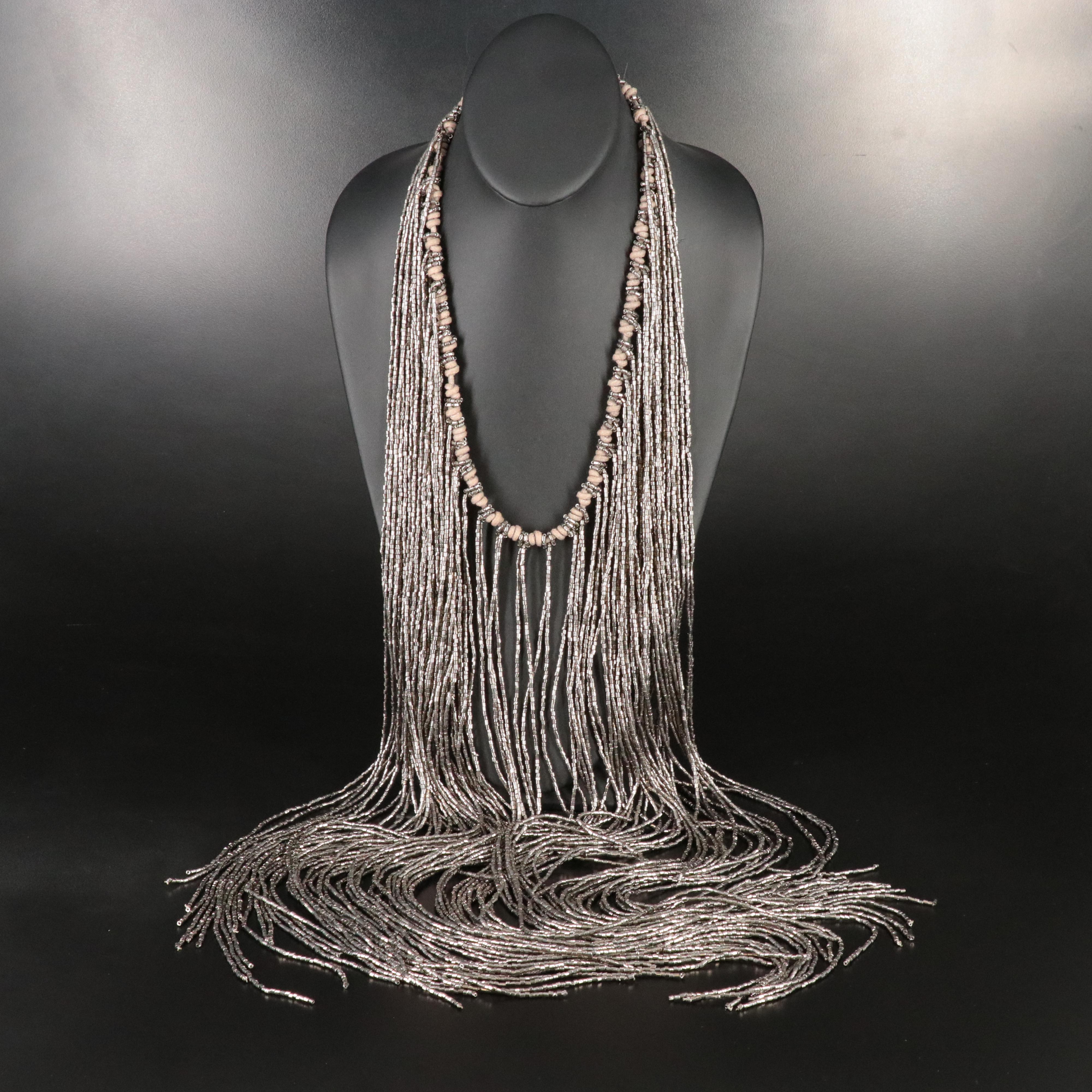 Fringe Metal Necklace