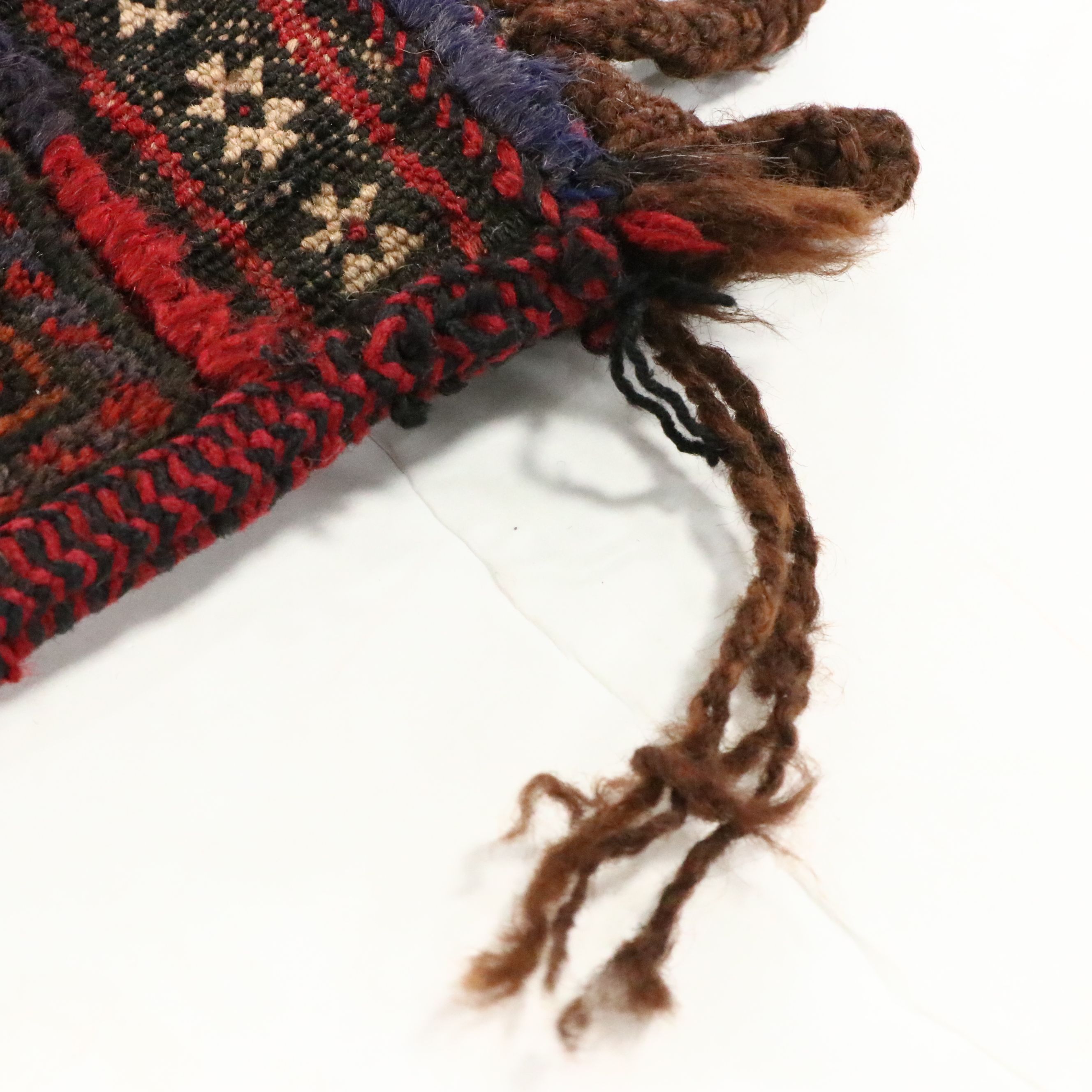 Hand-Knotted Afghan Baluch Balisht Bag Pillow Cover