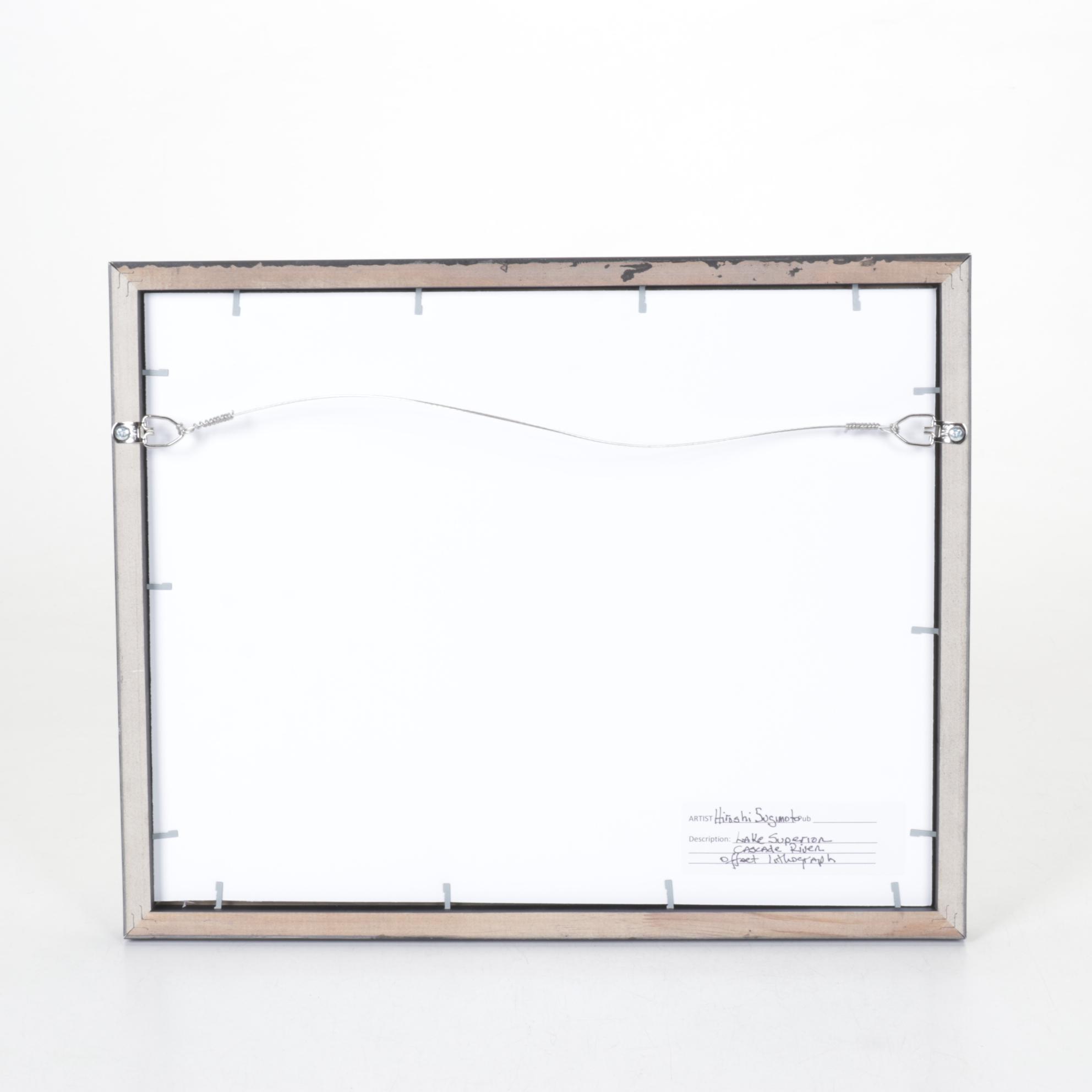 Sugimoto Hiroshi Offset Lithograph "Lake Superior, Cascade River" 1995