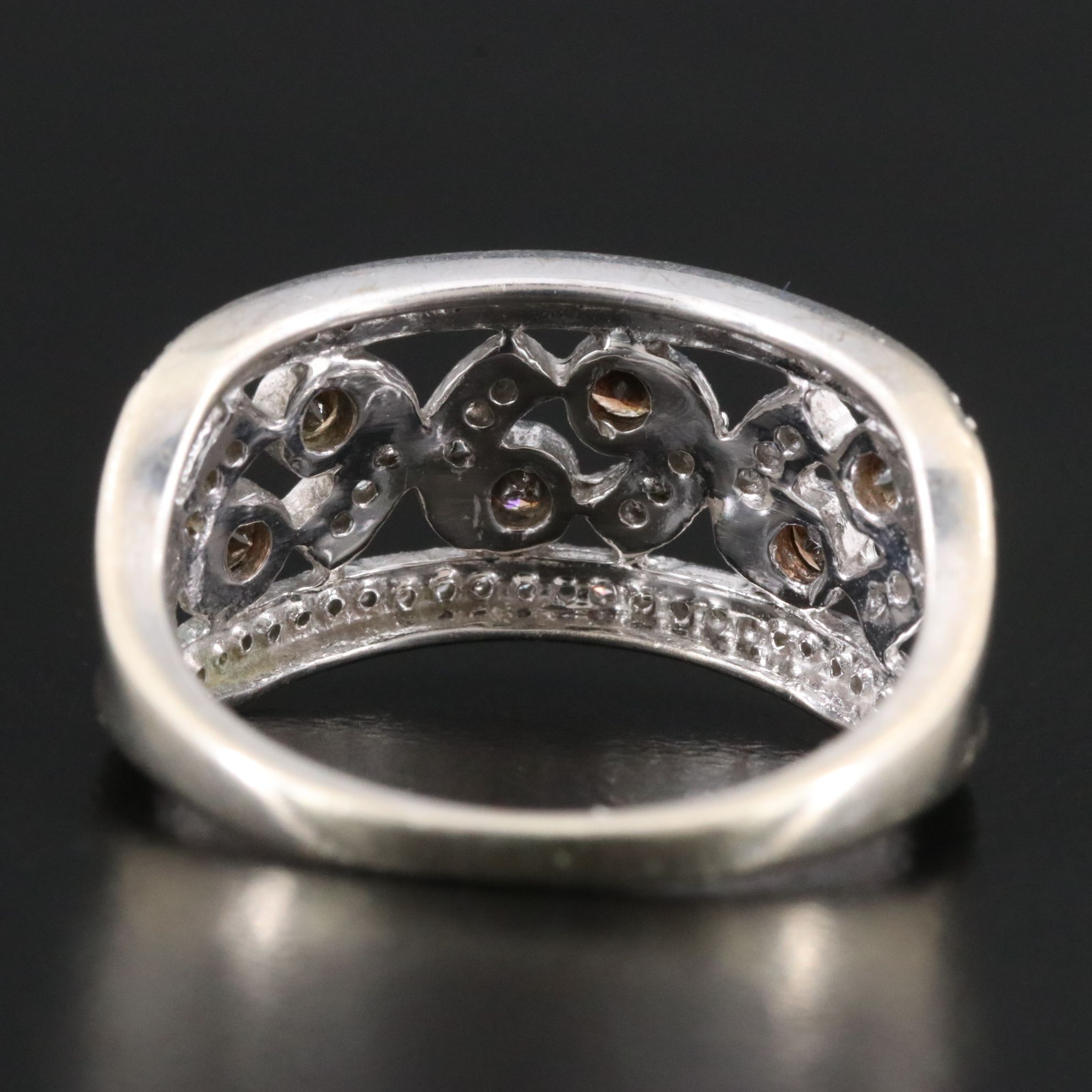 10K 0.48 CTW Diamond Ring Including Fancy Brown