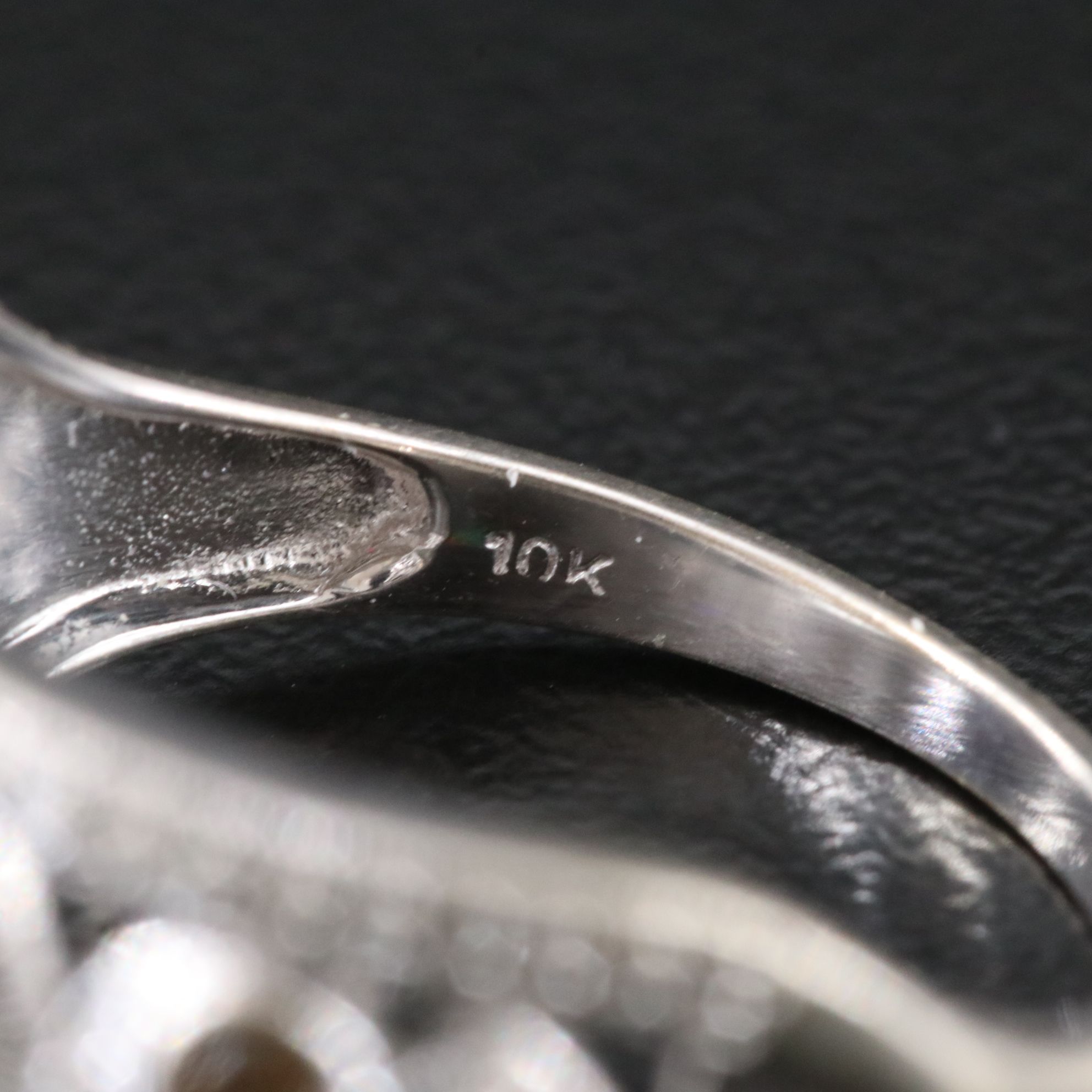 10K 0.48 CTW Diamond Ring Including Fancy Brown