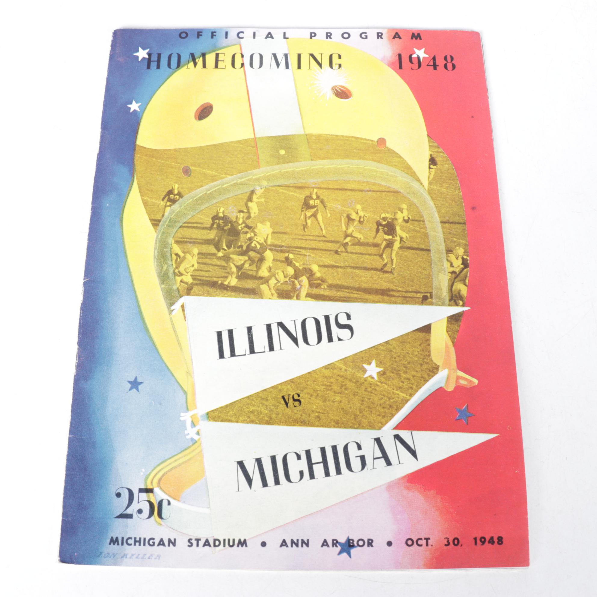 NFL and NCAA Game Day Programs Featuring Michigan & More