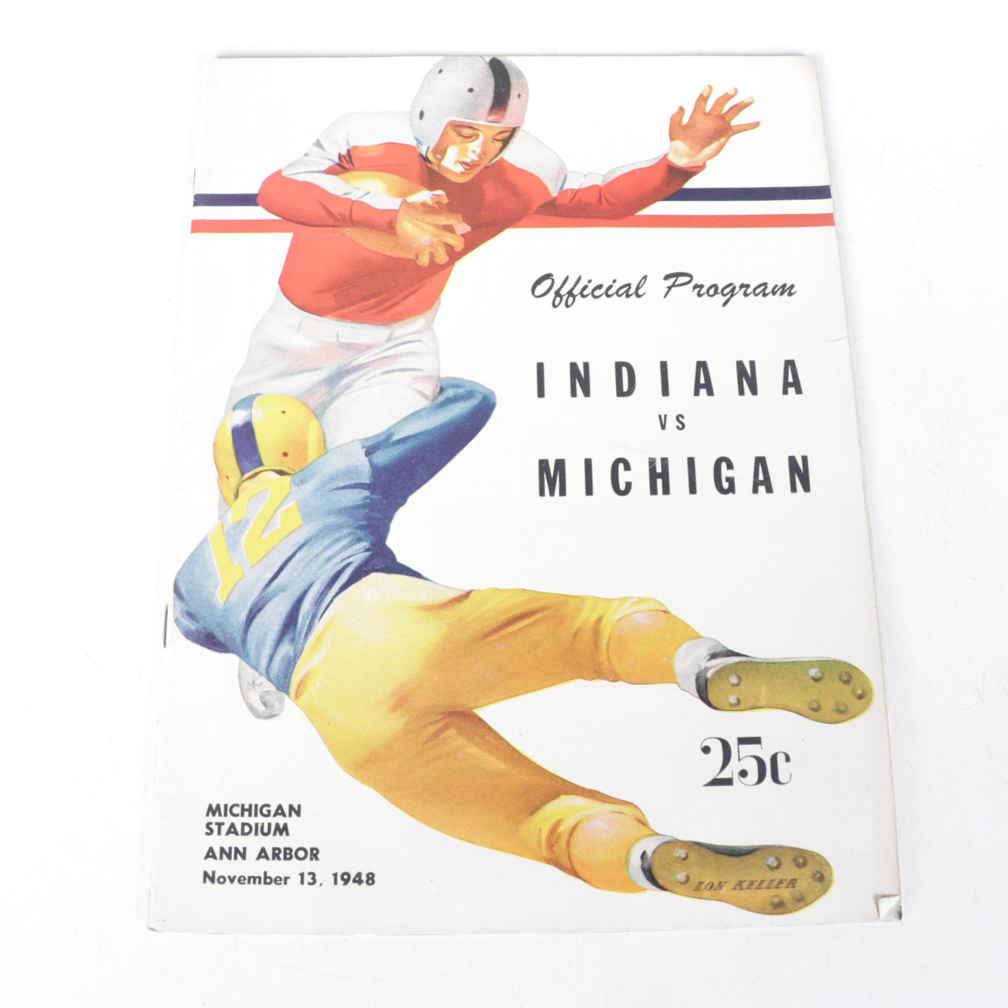NFL and NCAA Game Day Programs Featuring Michigan & More