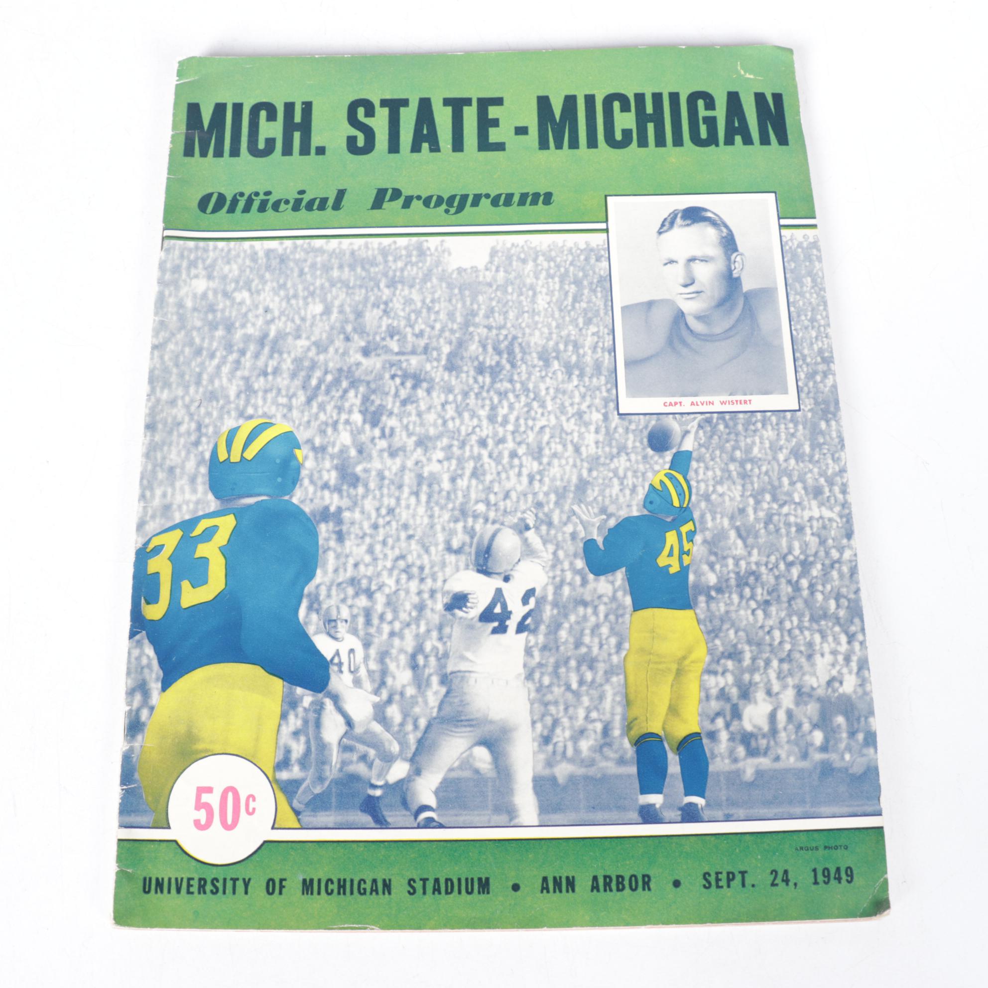 NFL and NCAA Game Day Programs Featuring Michigan & More