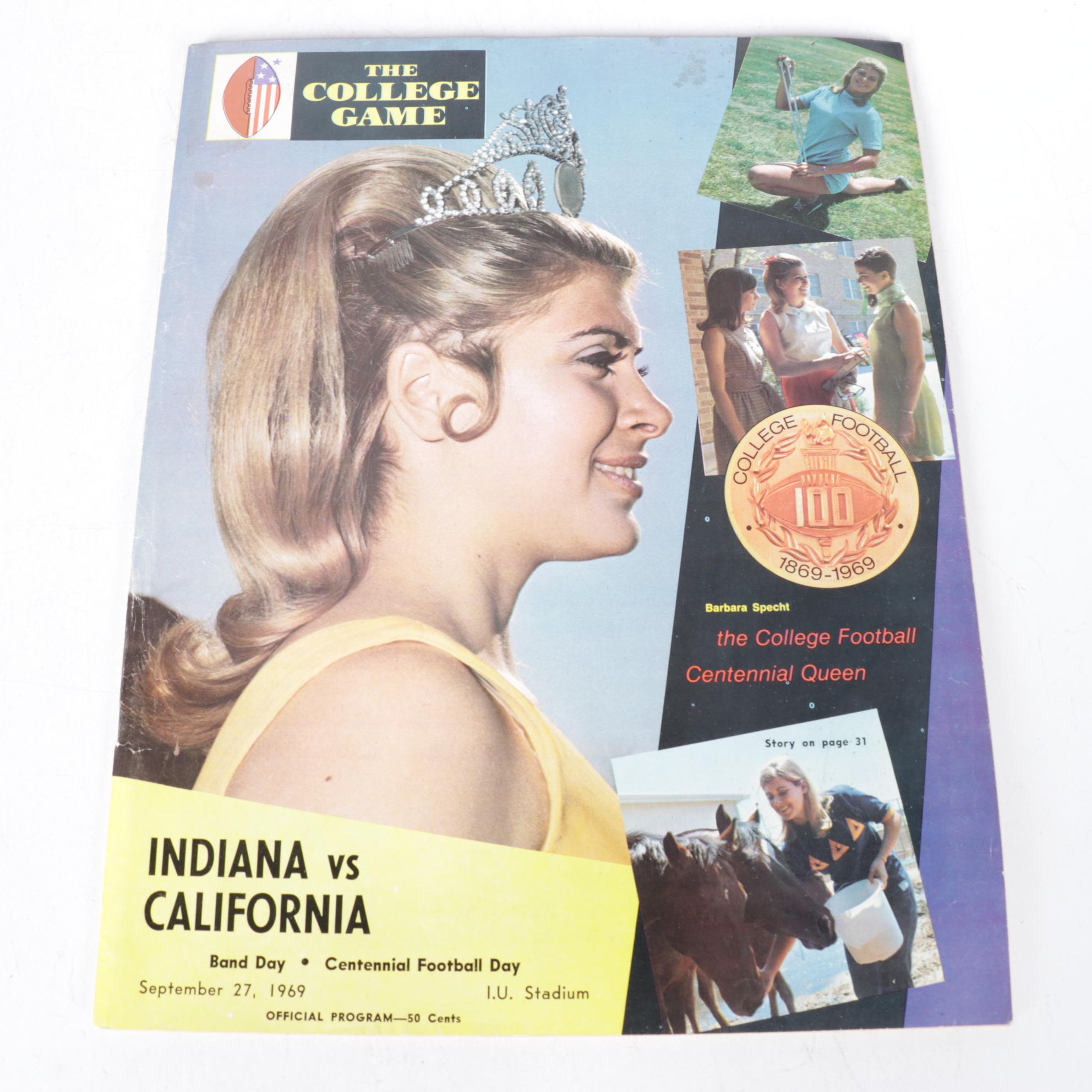 NFL and NCAA Game Day Programs Featuring Michigan & More