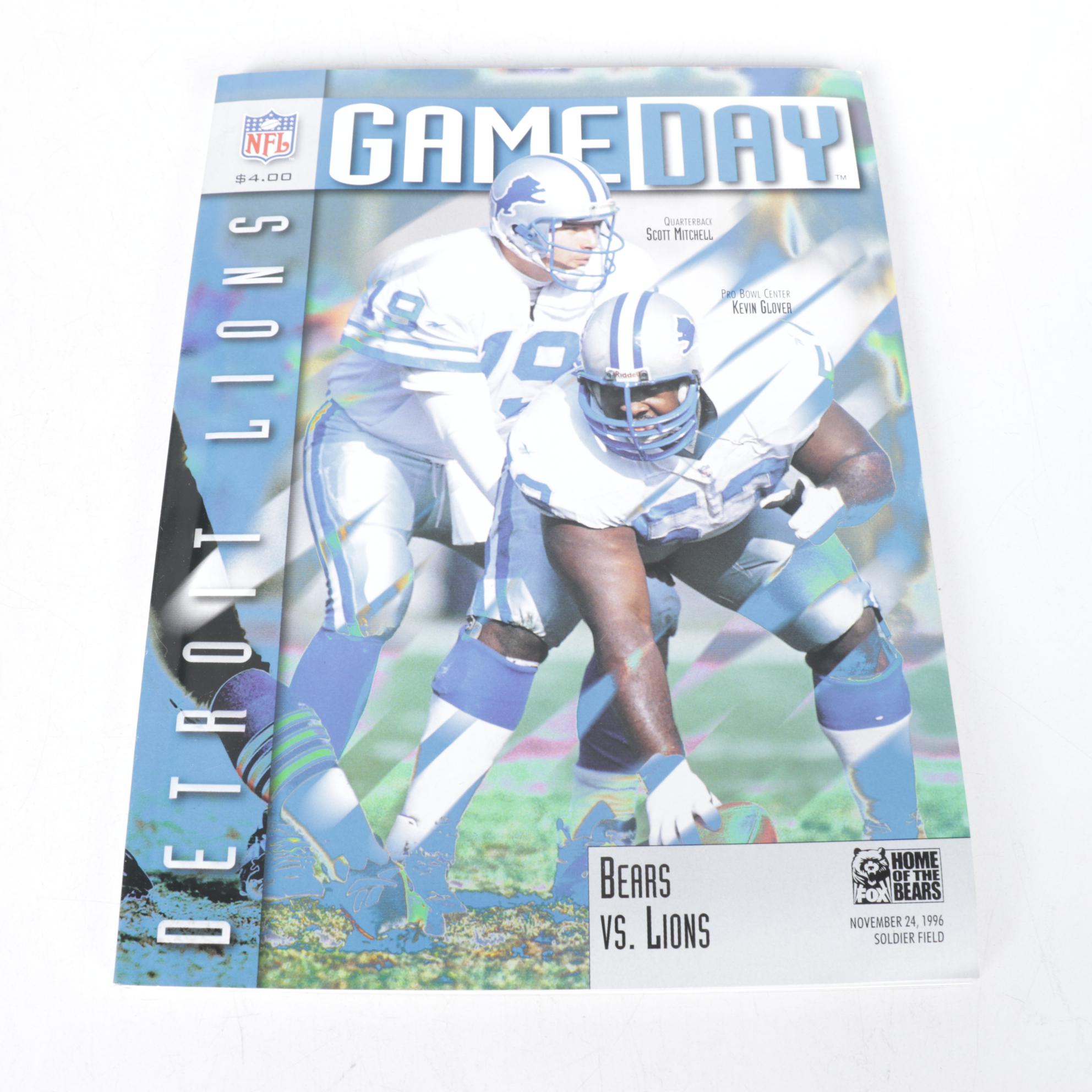 NFL and NCAA Game Day Programs Featuring Michigan & More