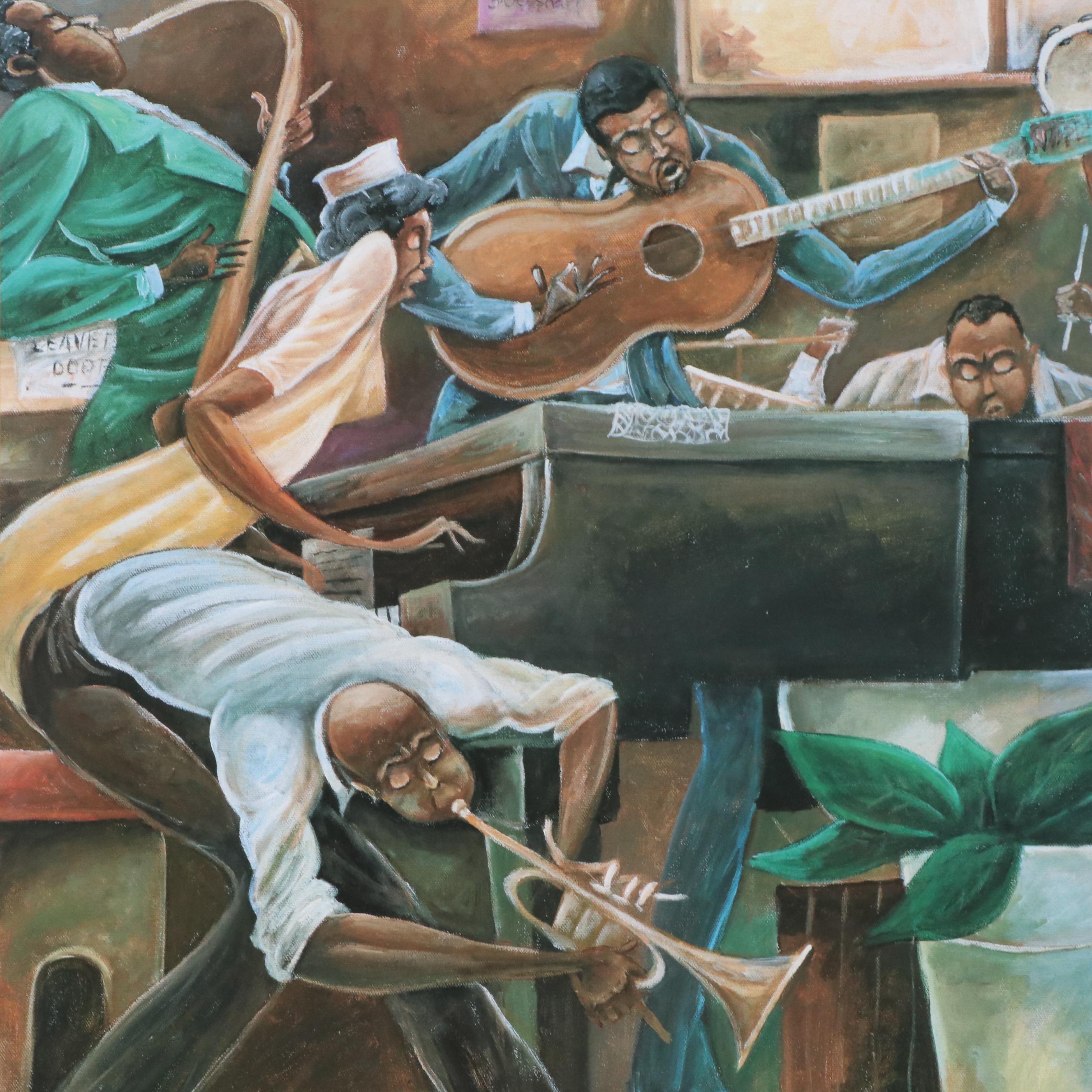 Offset Lithograph After Frank Morrison "Preach on Preacher," 2002