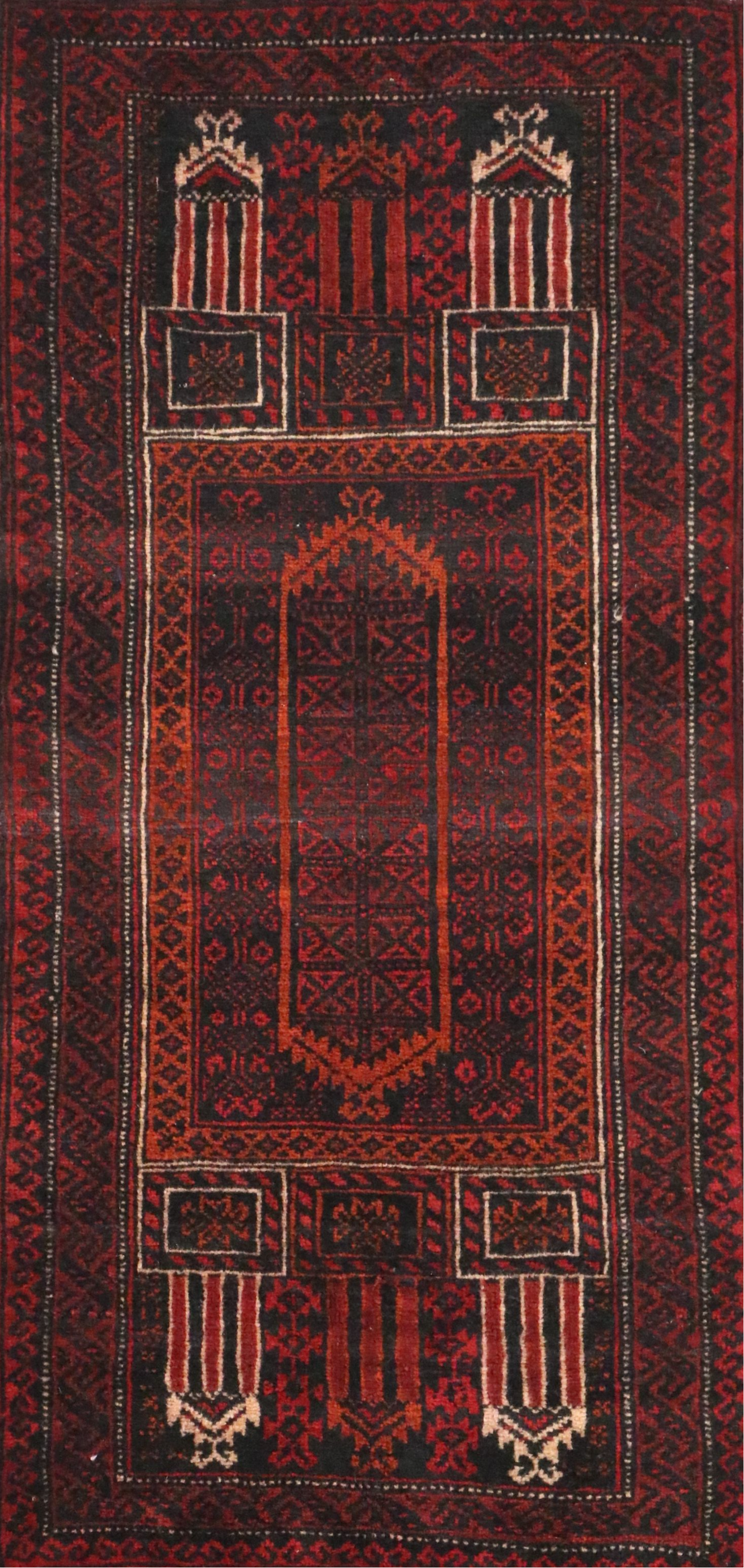 Hand-Knotted Afghan Baluch Balisht Bag Pillow Cover