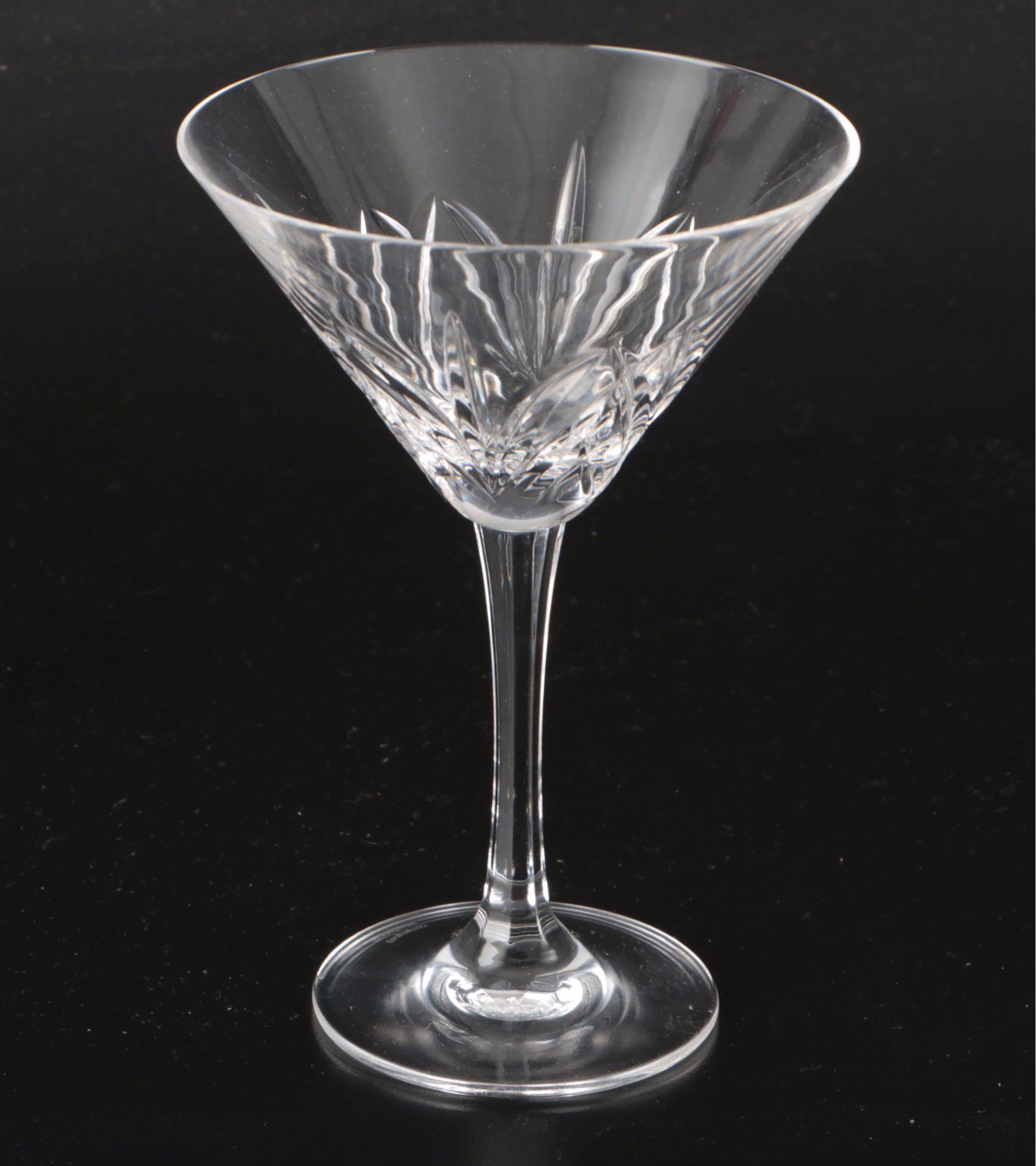 Waterford Crystal Table Lamps with Marquis Waterford Martini Glass