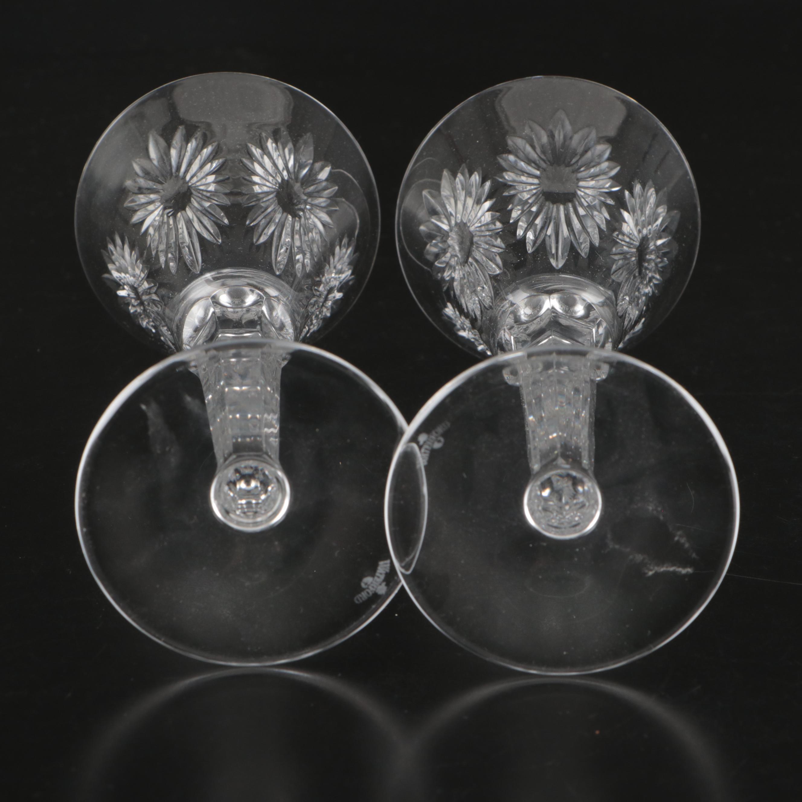 Waterford Millennium Series "Health" Crystal Fluted Champagne Glasses