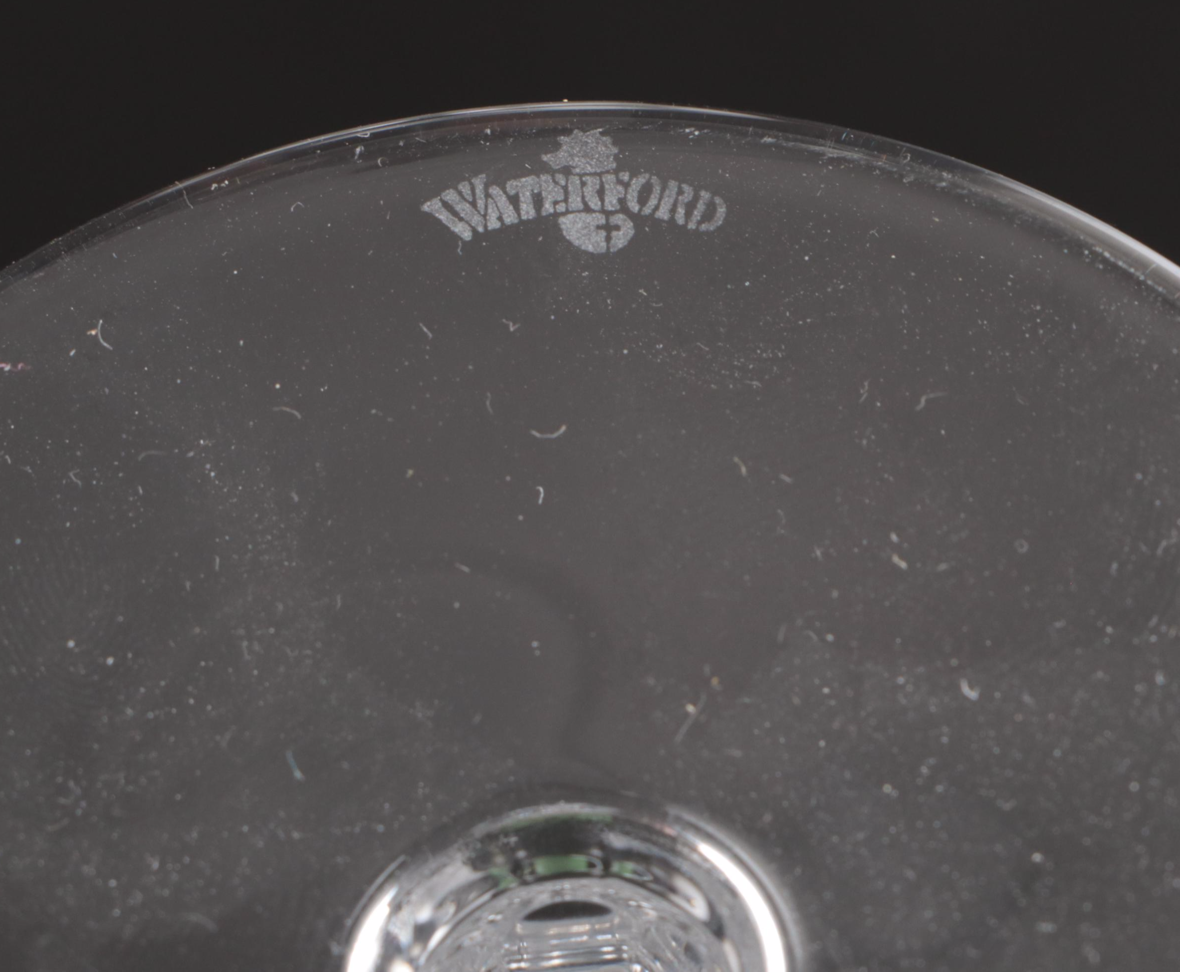 Waterford Millennium Series "Health" Crystal Fluted Champagne Glasses