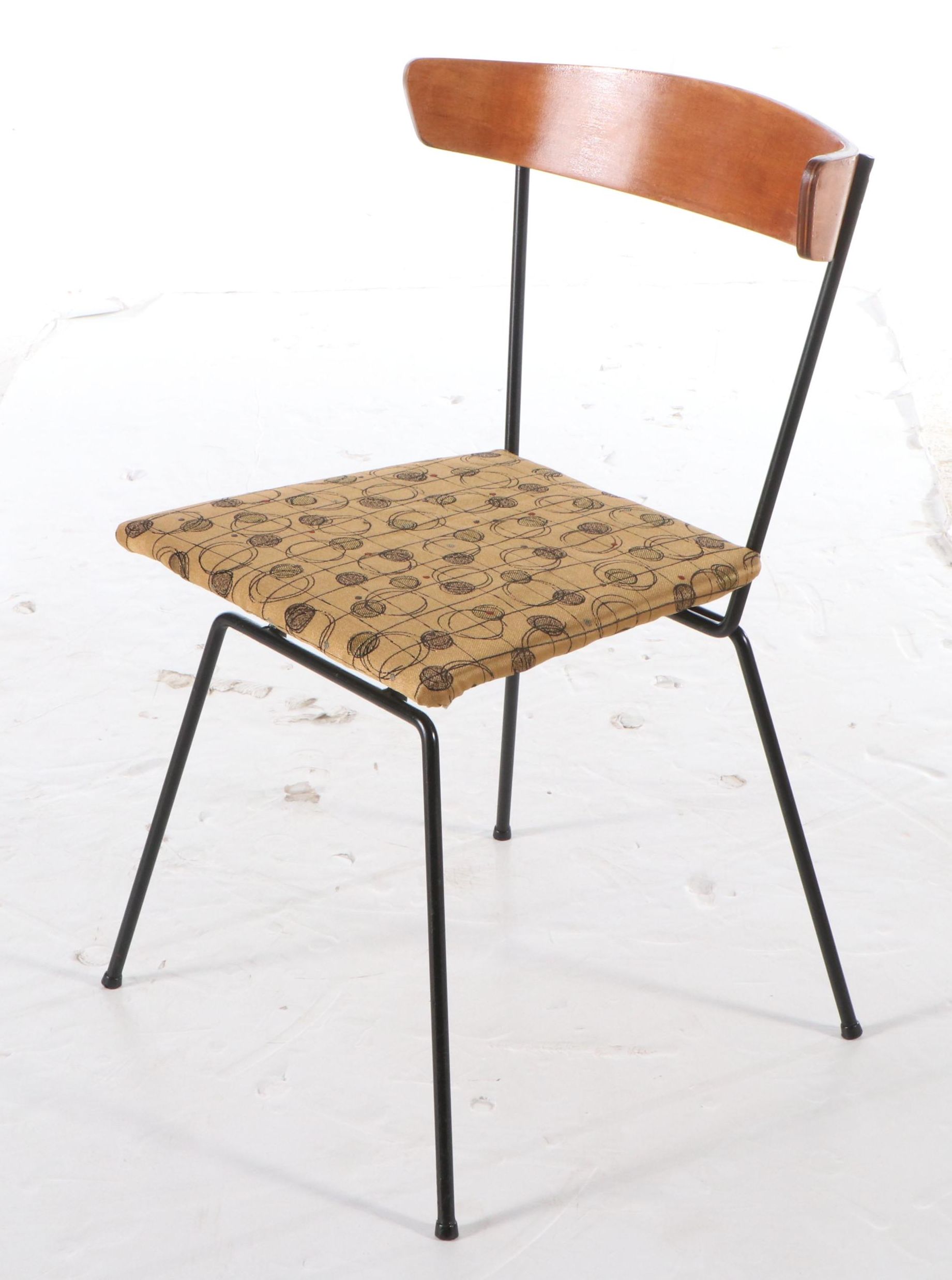 Set of Four Clifford Pascoe for Modernmasters Walnut and Iron Chairs, 1950s