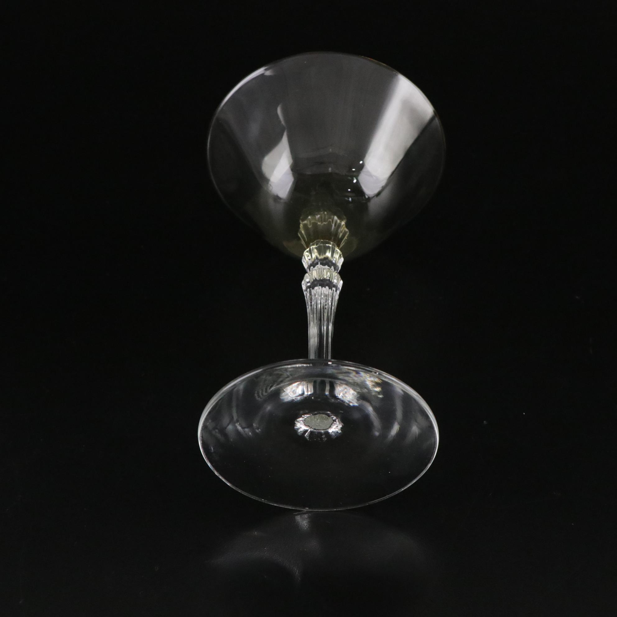 Fostoria "Topaz" Champagne Coupes and Water Goblets, 1926 - 1936