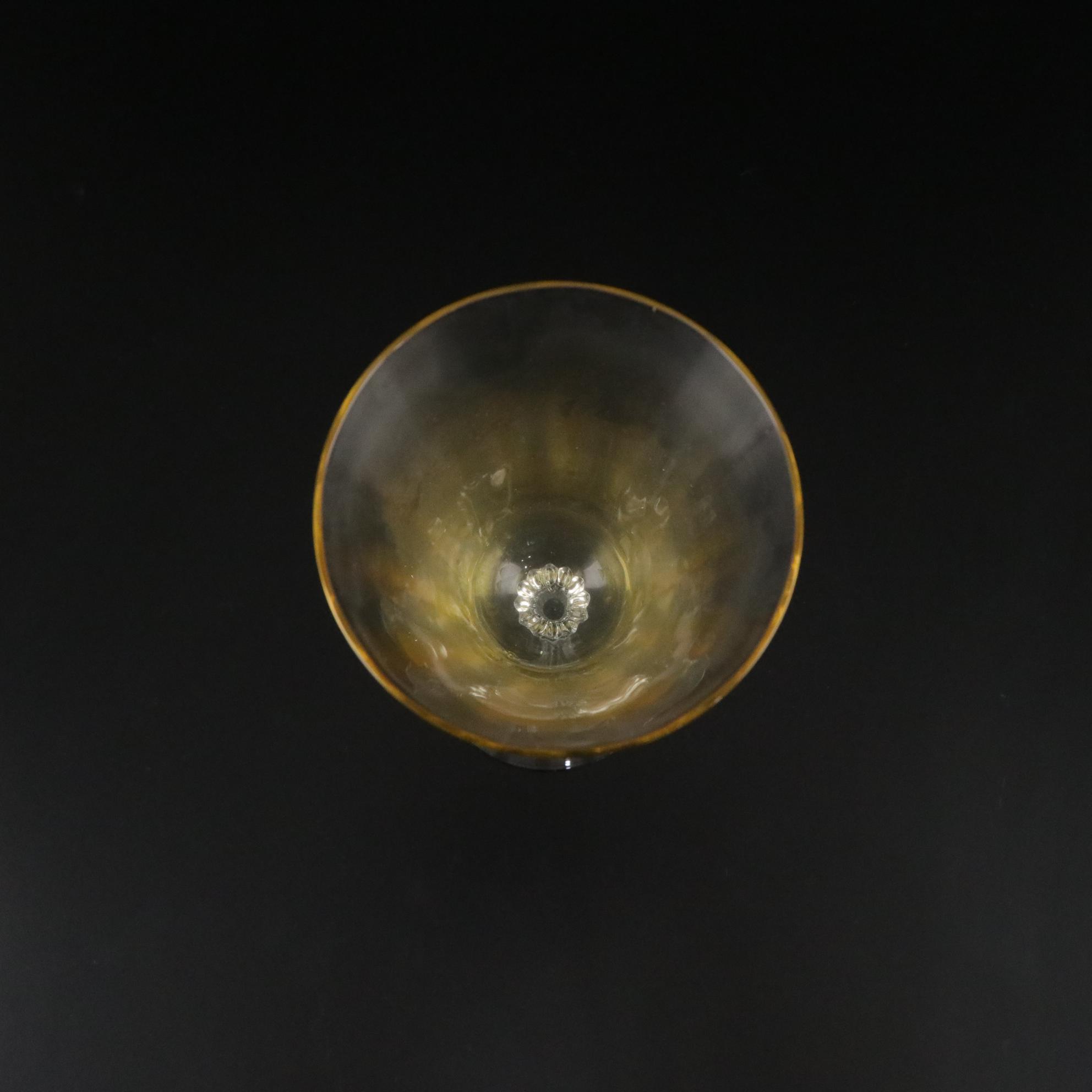 Fostoria "Topaz" Champagne Coupes and Water Goblets, 1926 - 1936