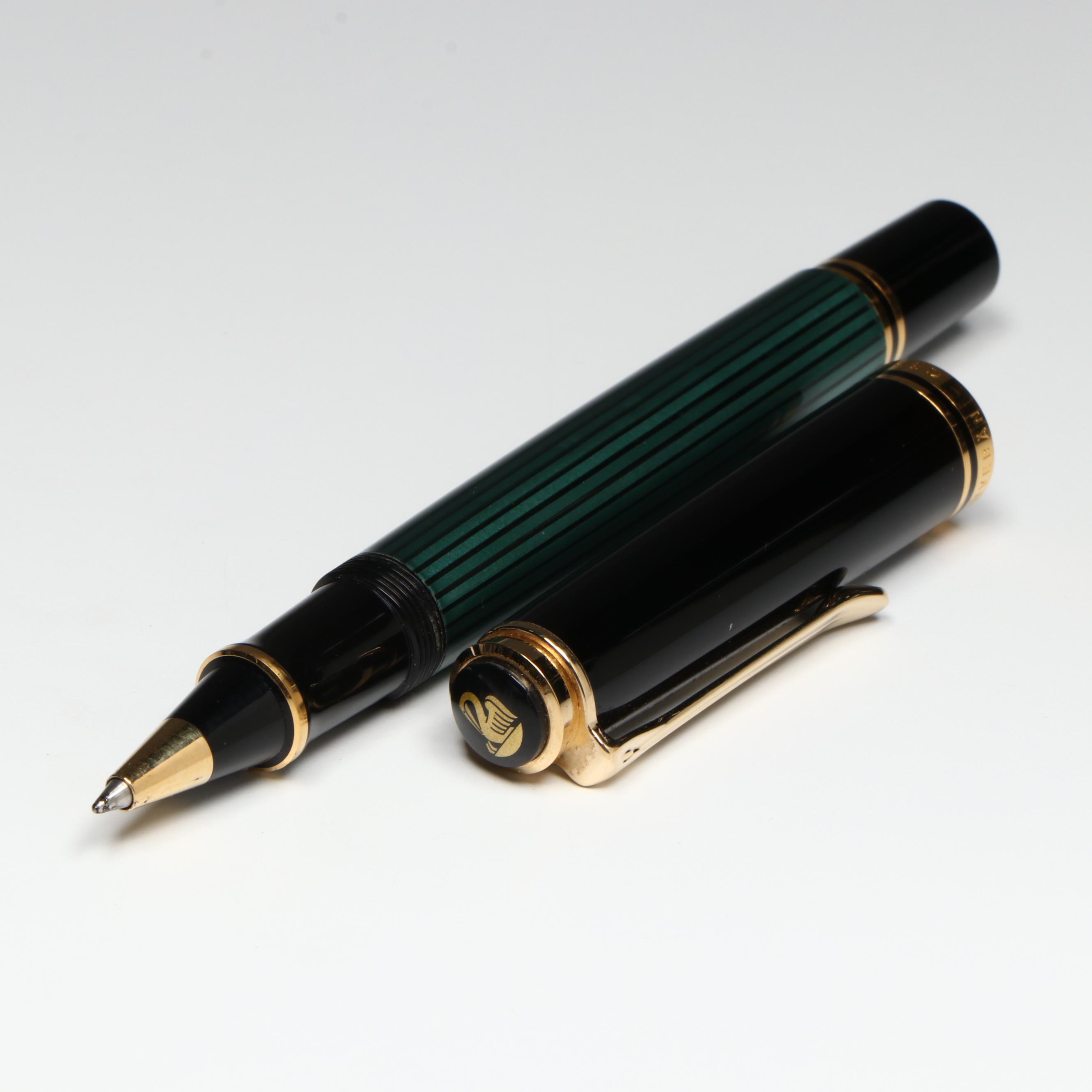 Pelikan Souverän R800 Green and Black Rollerball Pen