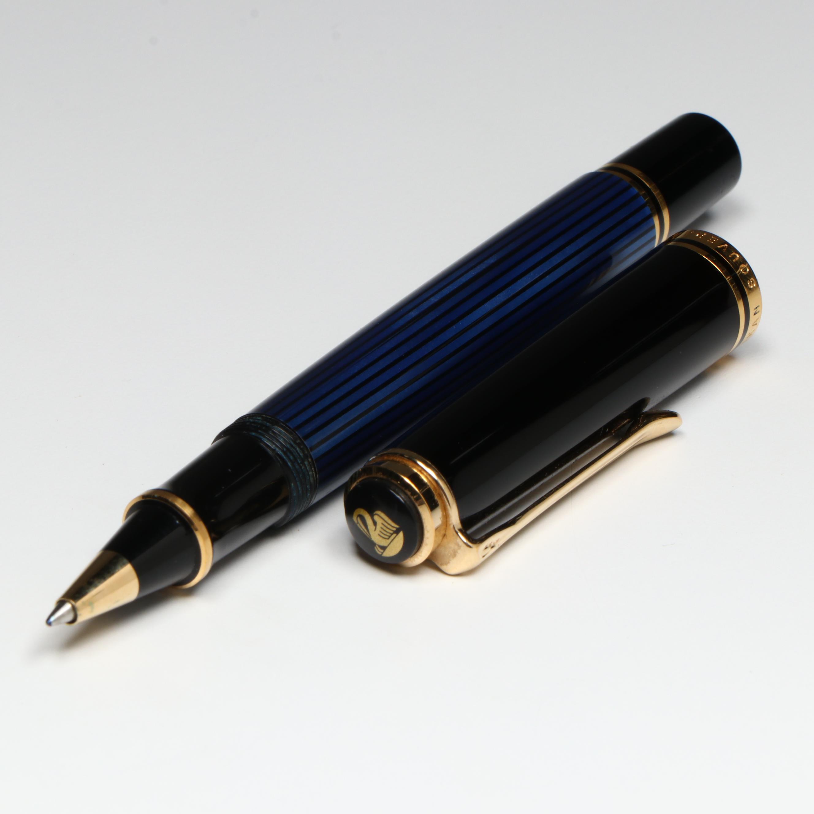 Pelikan Souverän R800 Blue and Black Rollerball Pen