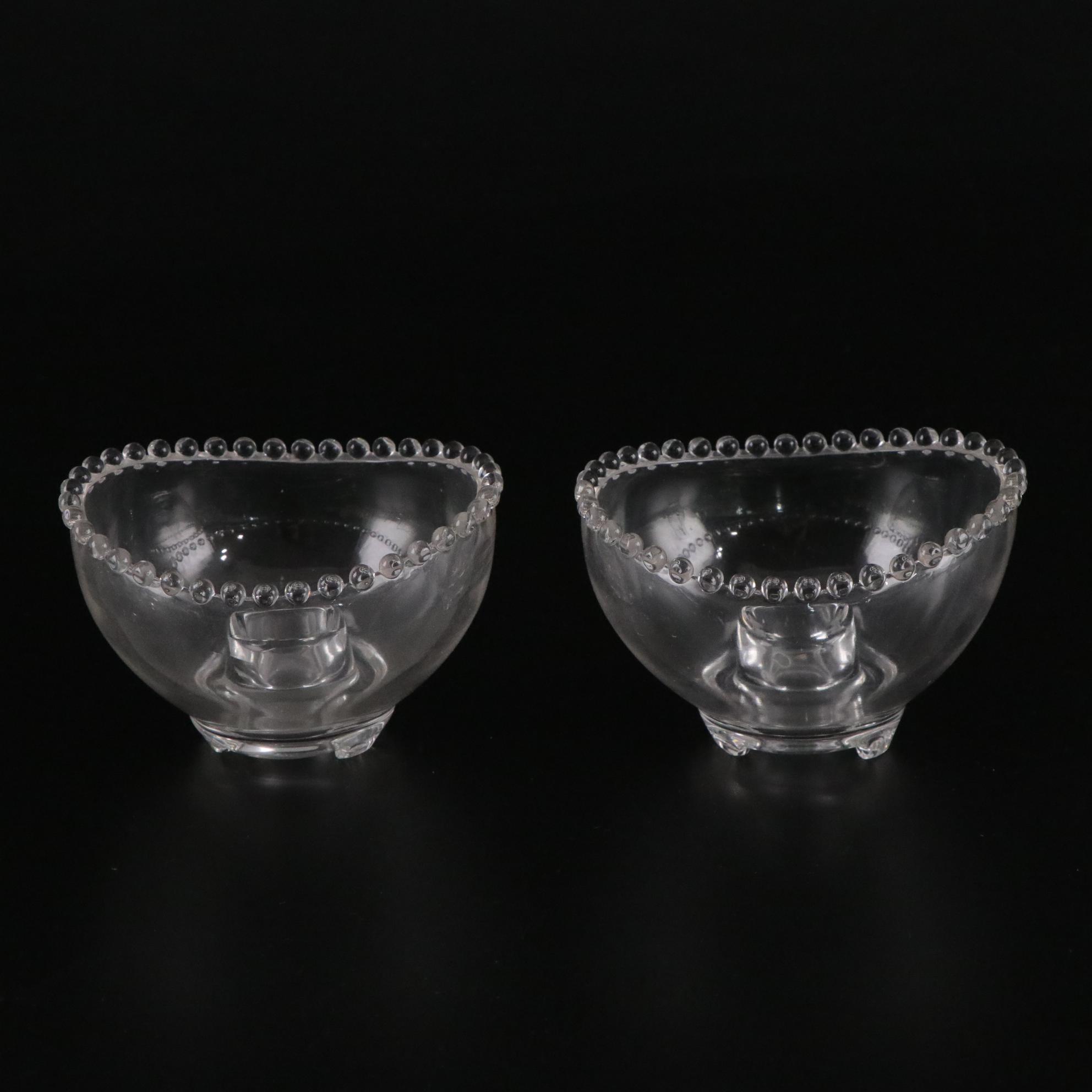 Imperial Glass "Candlewick Clear" Candleholders, Pitcher and More Glassware