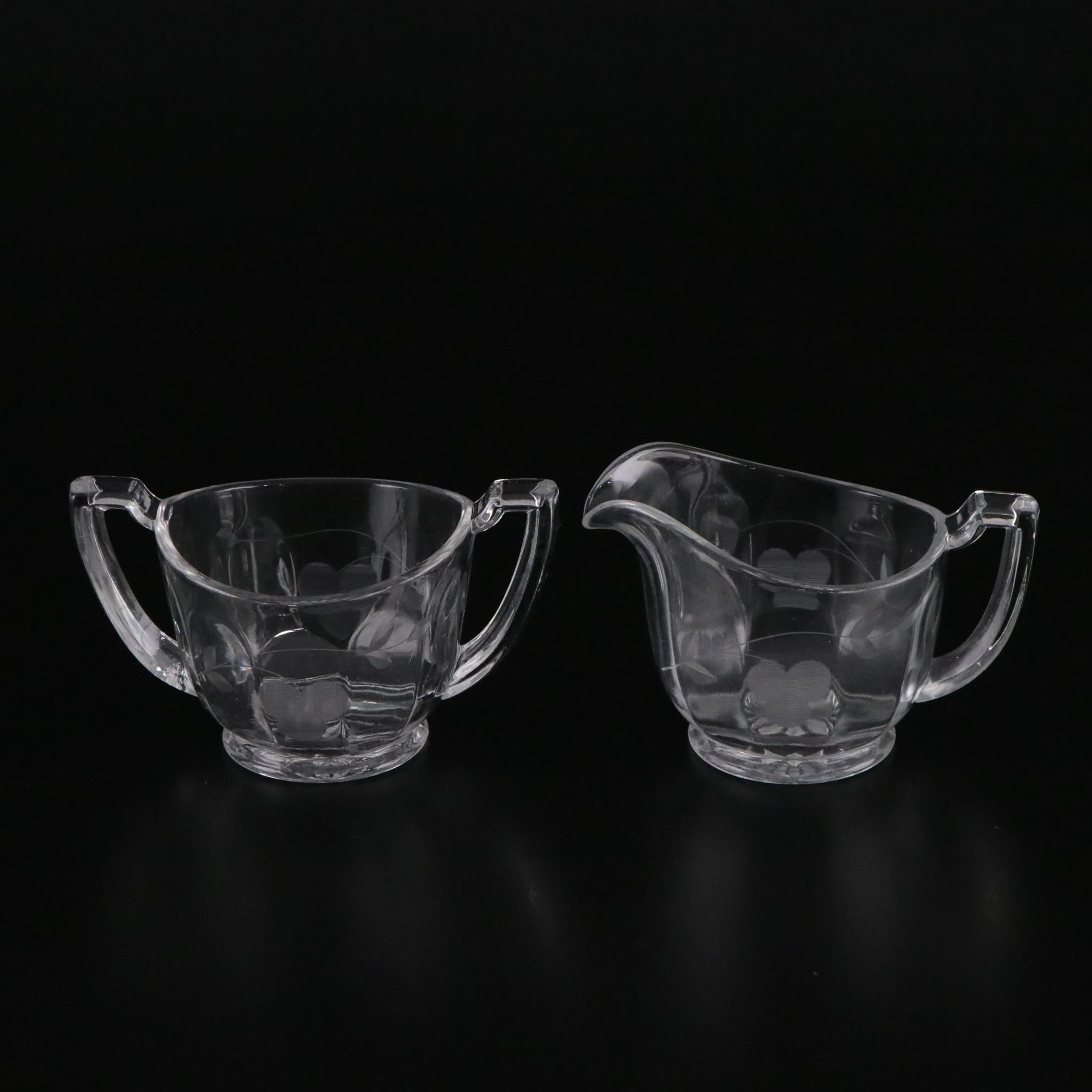 Imperial Glass "Candlewick Clear" Candleholders, Pitcher and More Glassware