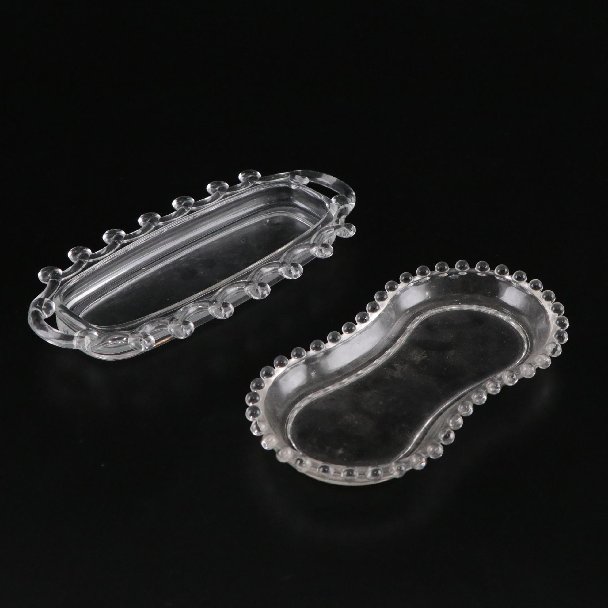 Imperial Glass "Candlewick Clear" Candleholders, Pitcher and More Glassware