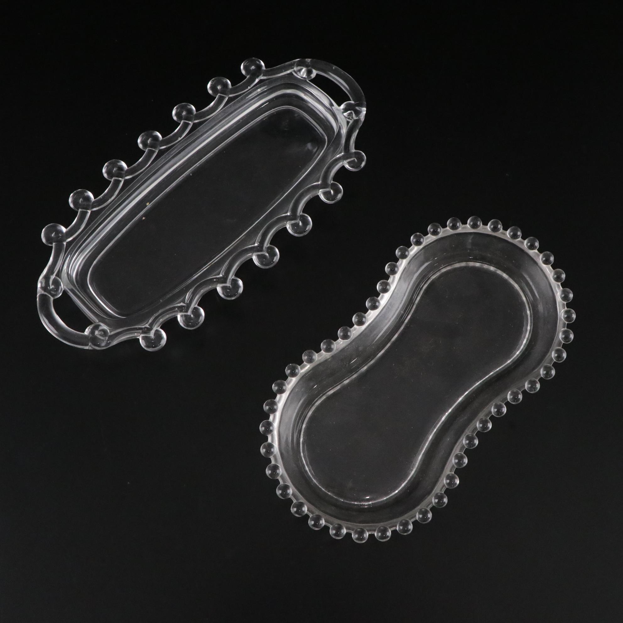 Imperial Glass "Candlewick Clear" Candleholders, Pitcher and More Glassware