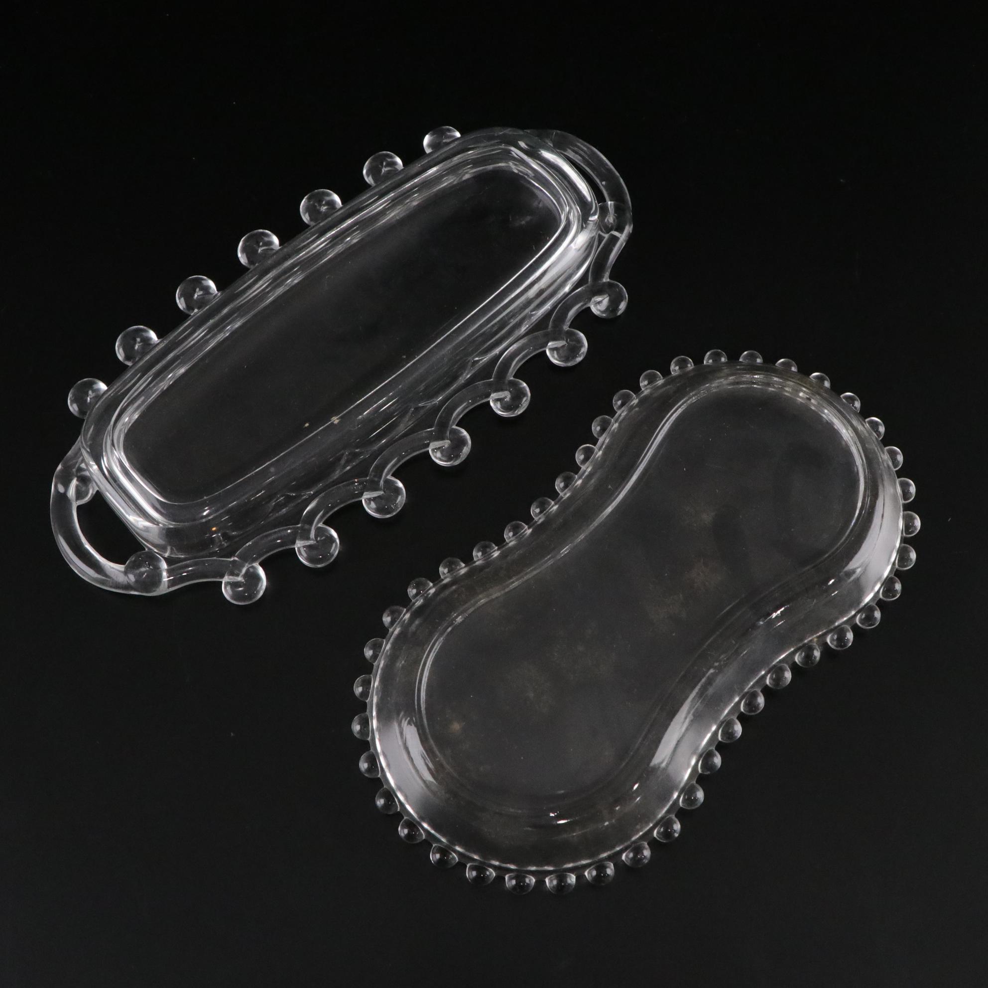 Imperial Glass "Candlewick Clear" Candleholders, Pitcher and More Glassware