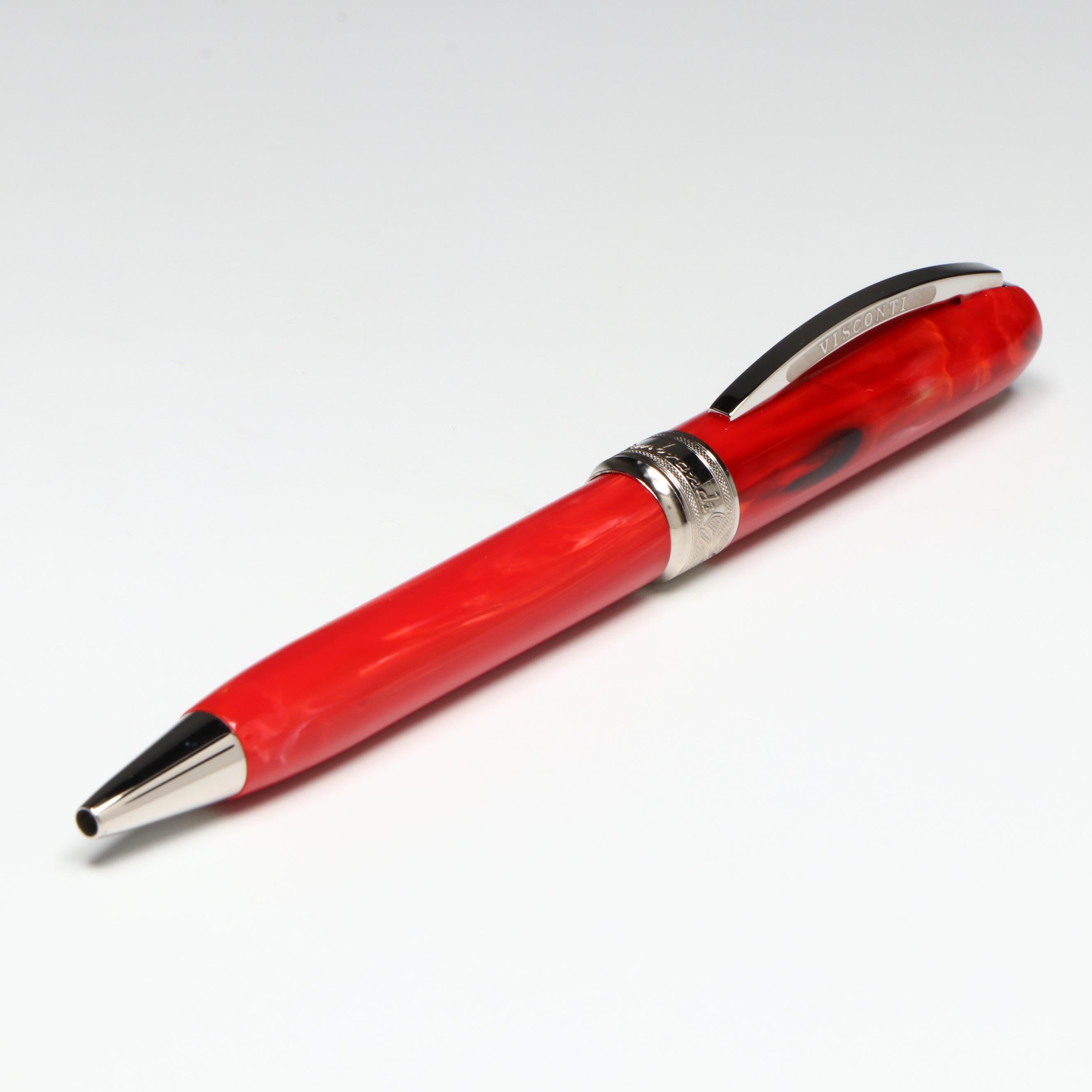 Visconti "Rembrandt" Marbled Red Ballpoint Pen