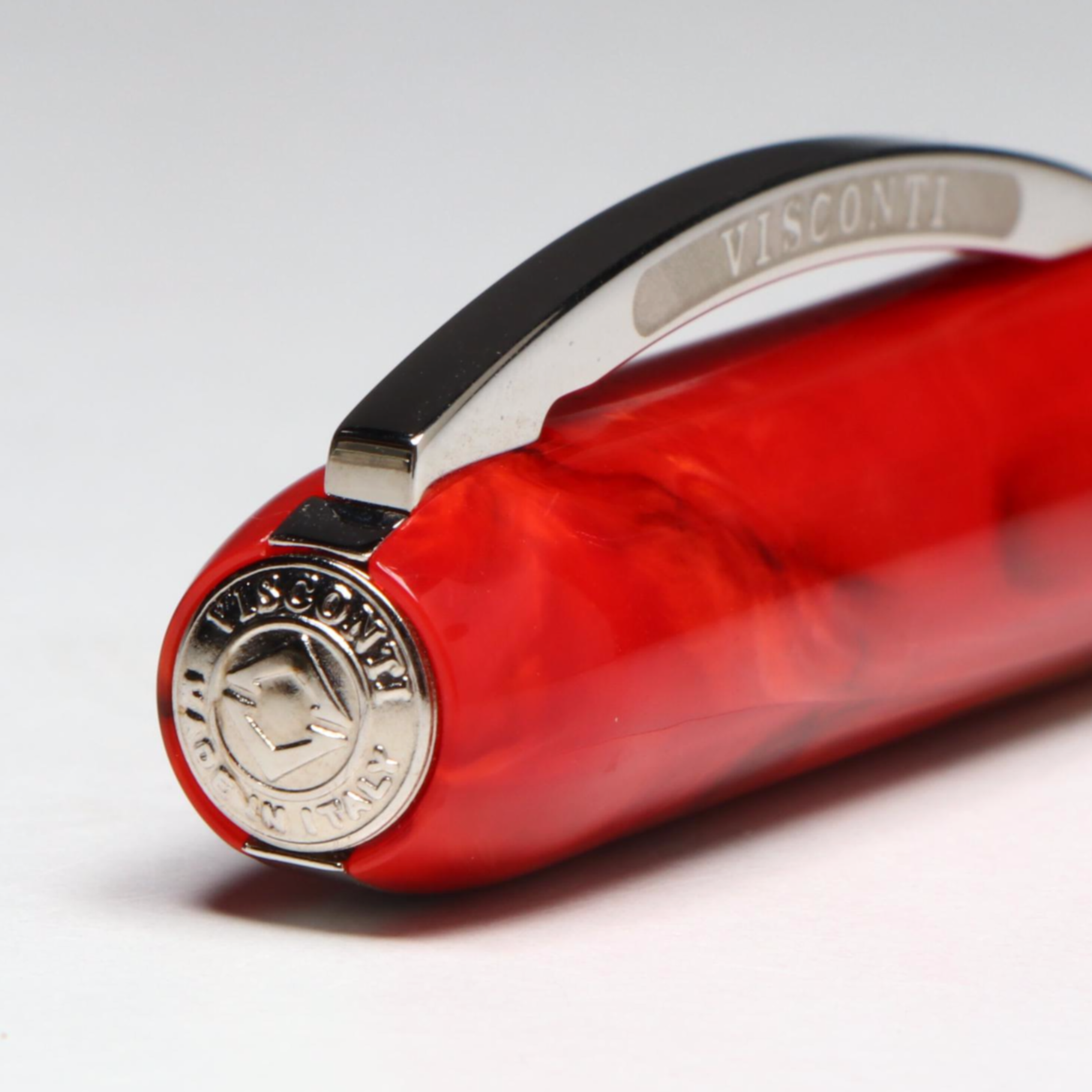 Visconti "Rembrandt" Marbled Red Ballpoint Pen