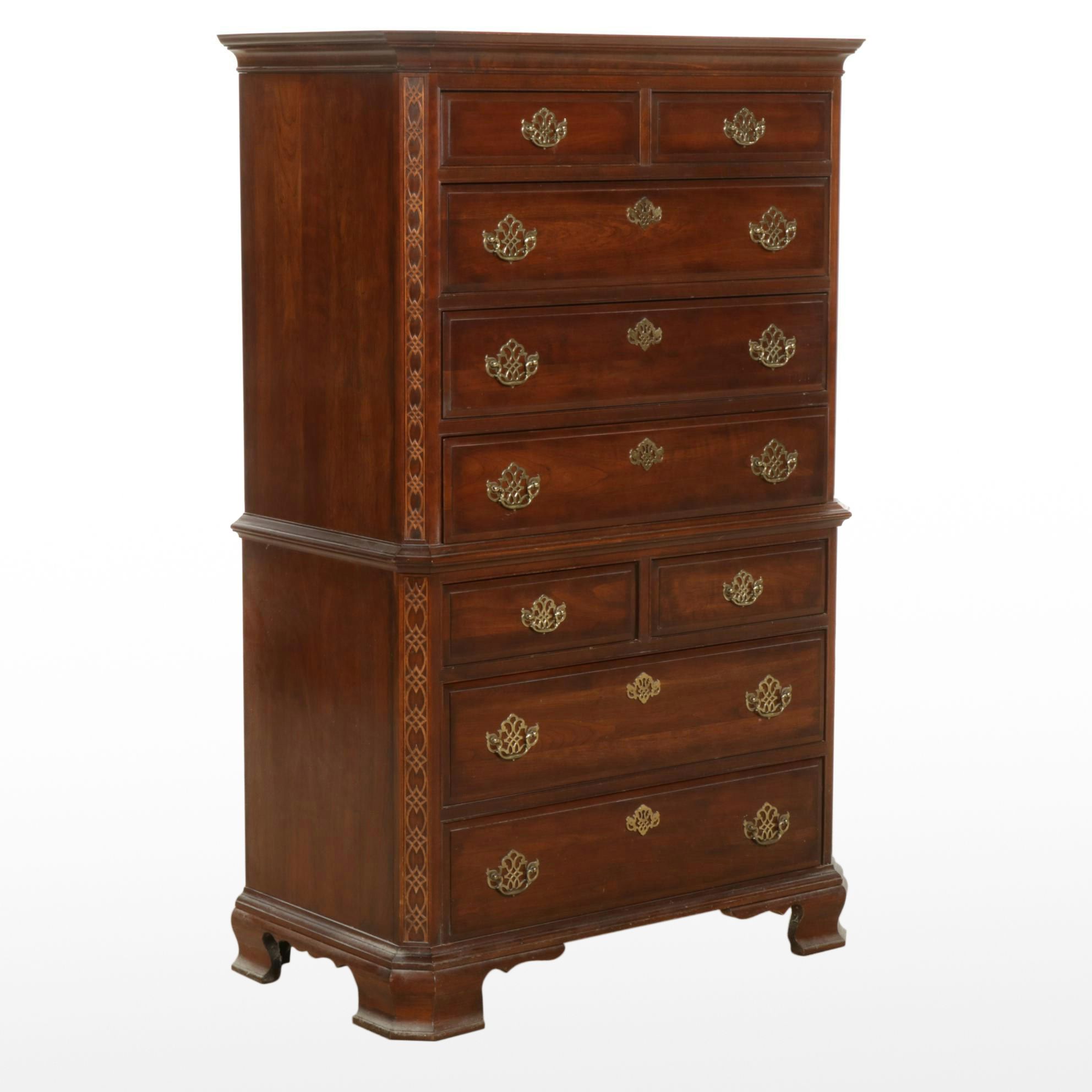 Pennsylvania House Chippendale Style Cherry Chest of Drawers
