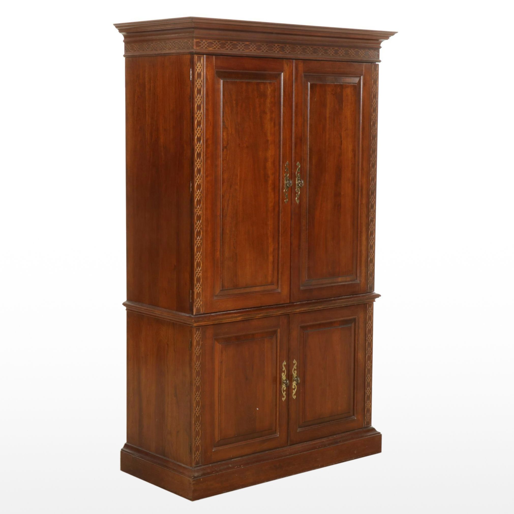 Pennsylvania House Chippendale Style Cherry Armoire, Late 20th Century