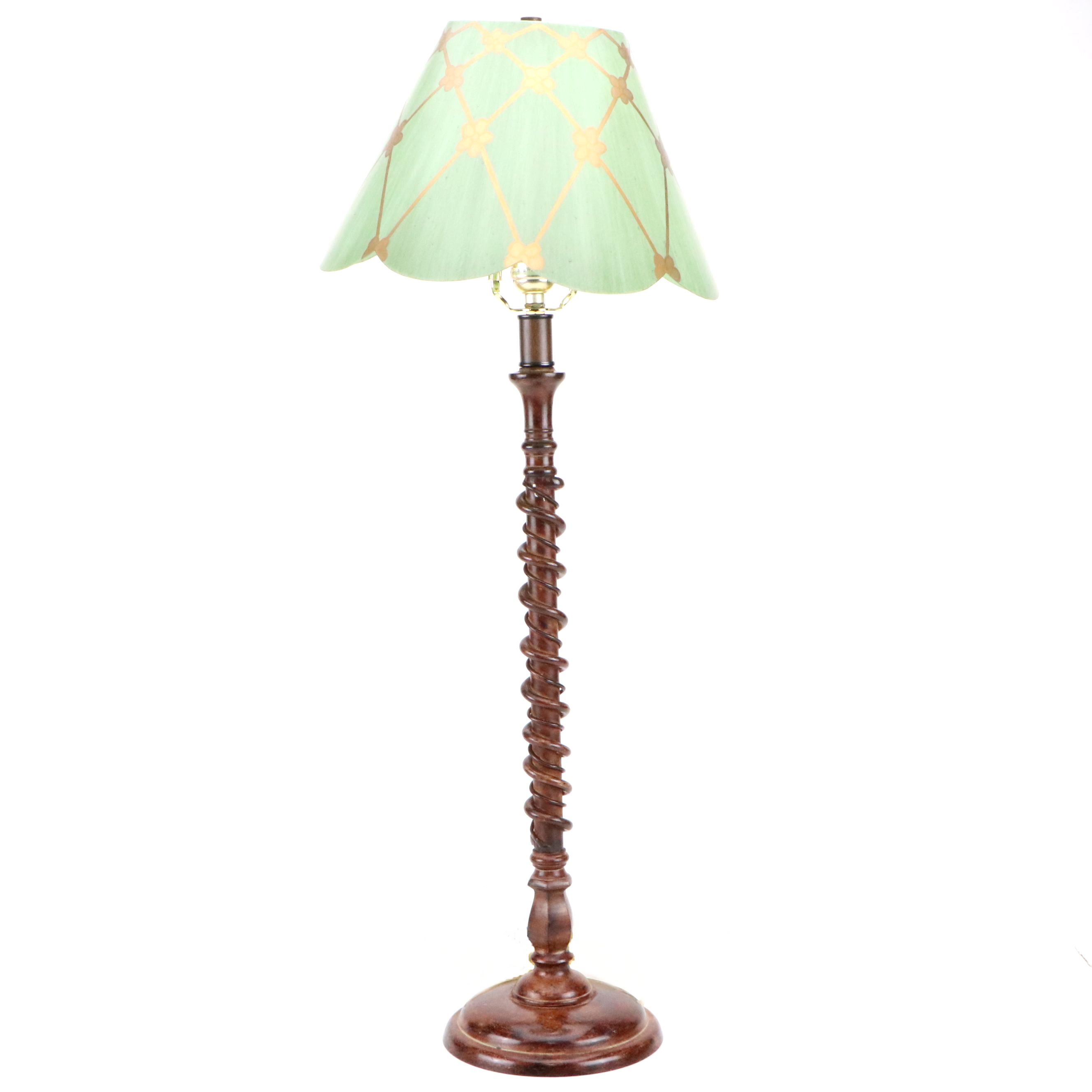 Barley Twist Candlestick Metal Table Lamp